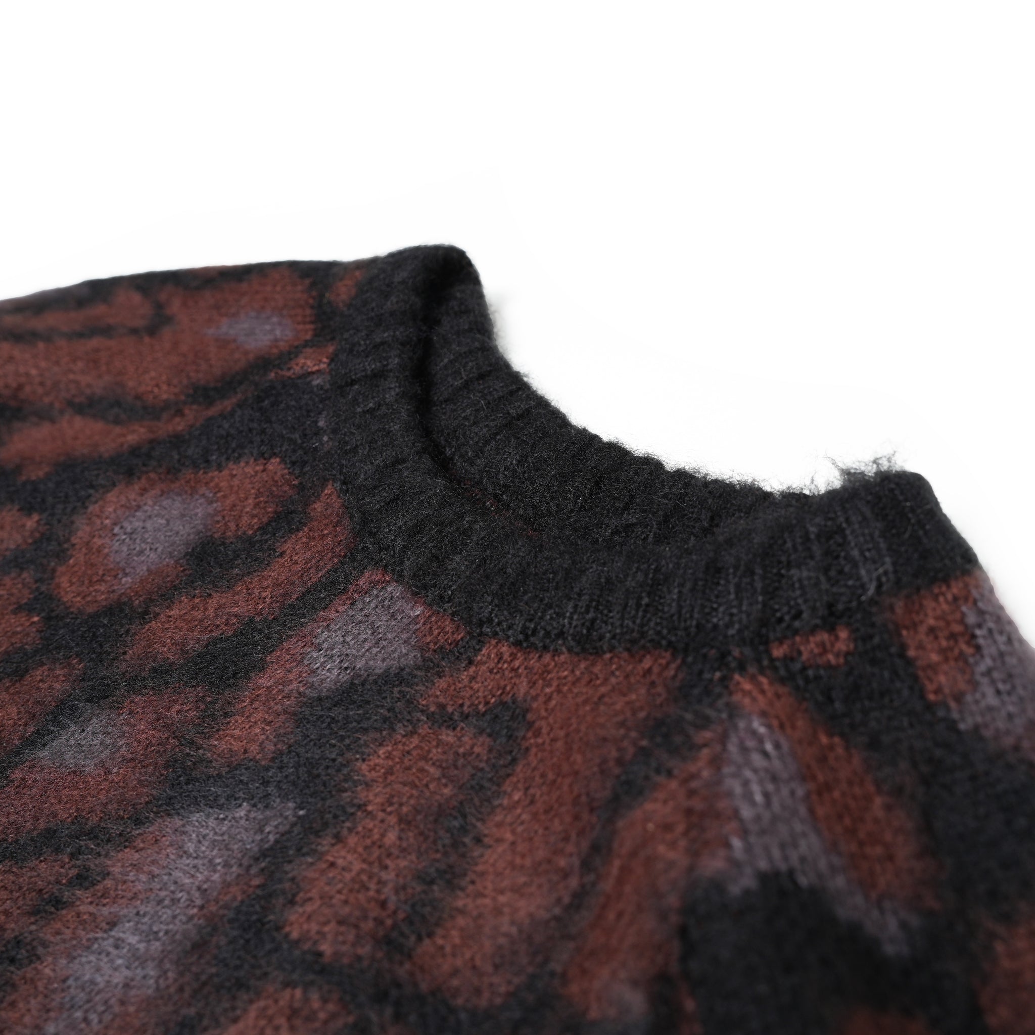 No:dm23f008a | Name:animal crew sweater | Color:Leopard【DELMAR