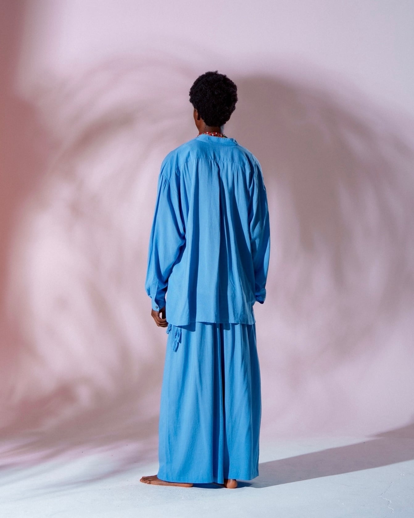 ネイティブシアークロップドパンツ – Water Blue | AMBERGLEAM