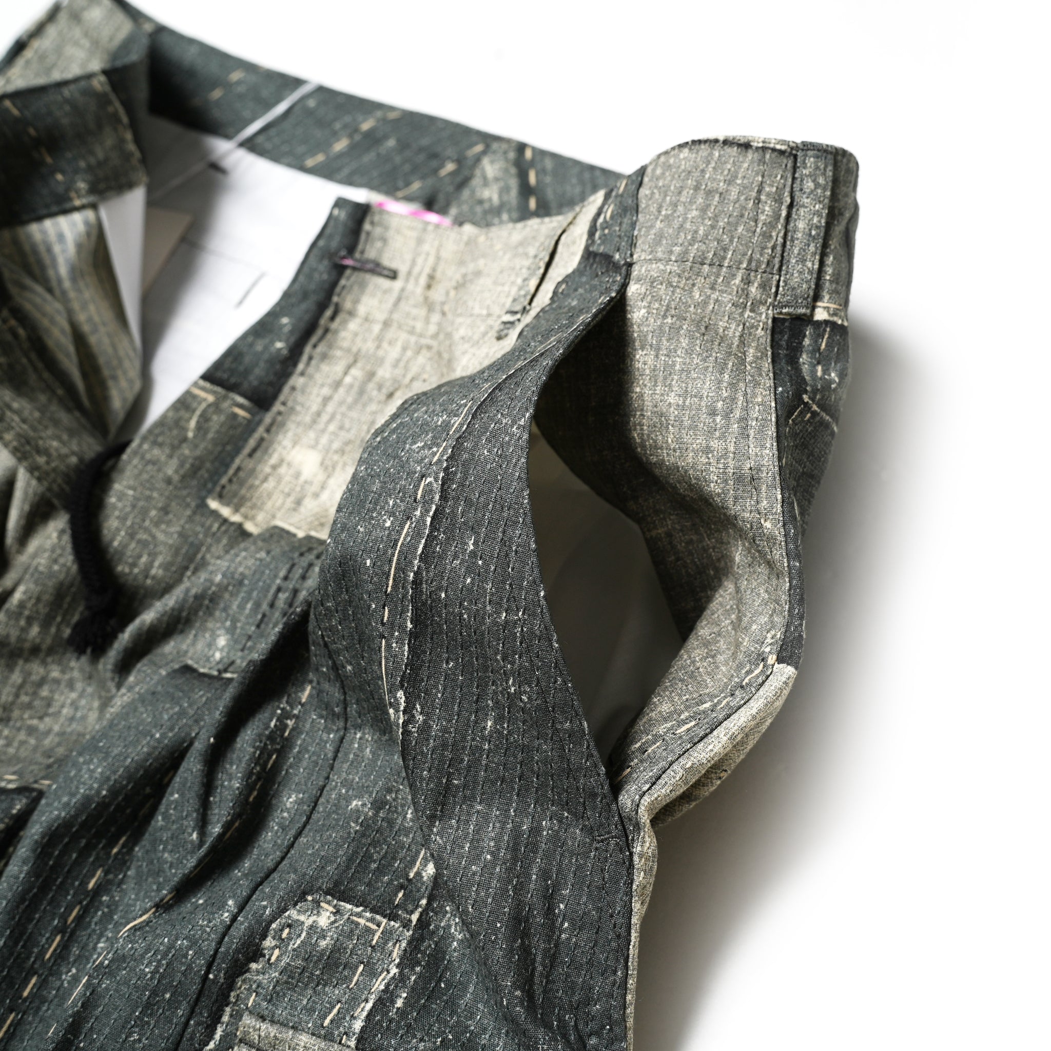 Balloon Wide Cargo Pants (DENIM PATCHWORK) – DENIM PATCHWORK | Size:Free | EFFECTEN