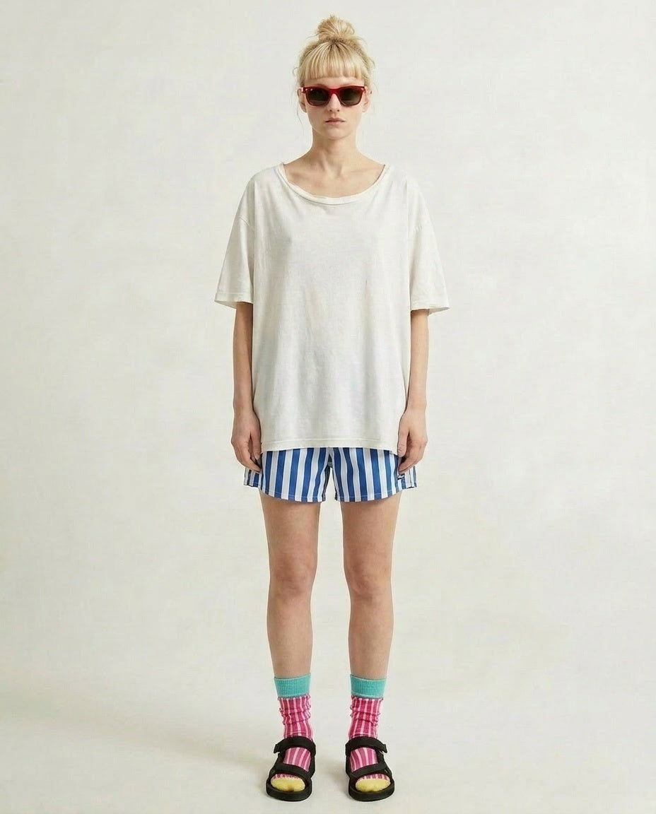 Cotton Needle-Out Socks | Stripes – 4 Colors | DECKA QUALITY SOCKS | SHOWATABÉ【ネコポス選択可能】