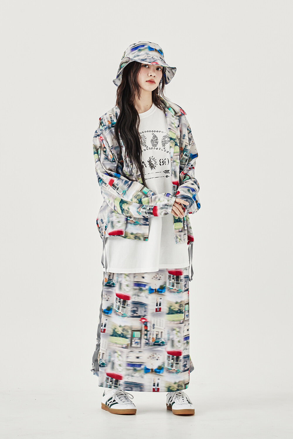 PATTERN UTILITY JACKET – Gray | GORT