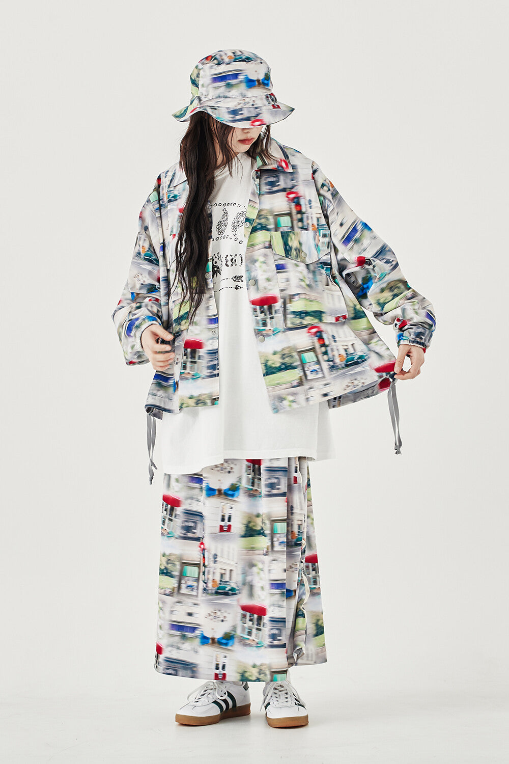 PATTERN UTILITY JACKET – Gray | GORT