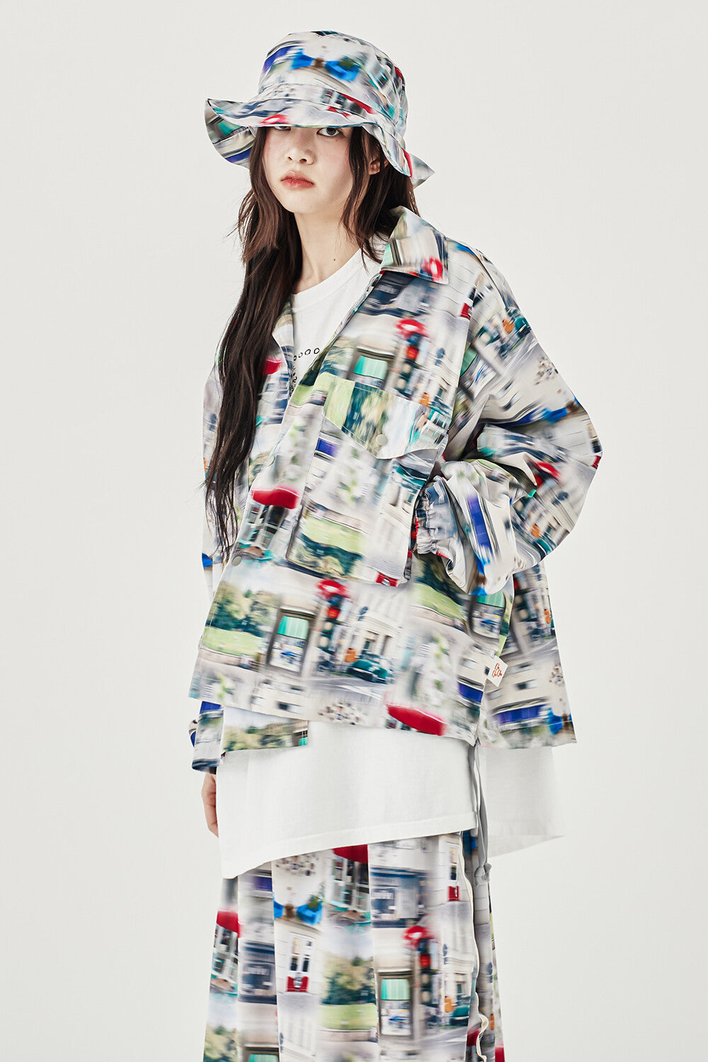 PATTERN UTILITY JACKET – Gray | GORT