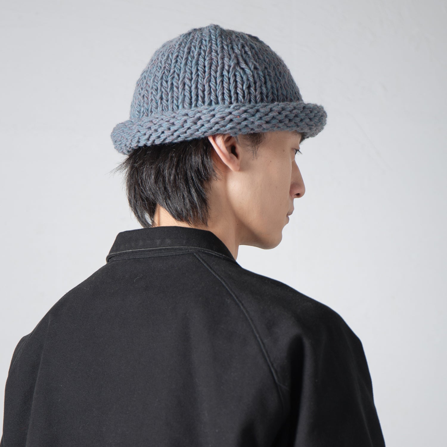 IA-24-106_LIGHT BLUE | Roll Knit Cap | Color:Light Blue【INDIETRO ASSOCIATION】