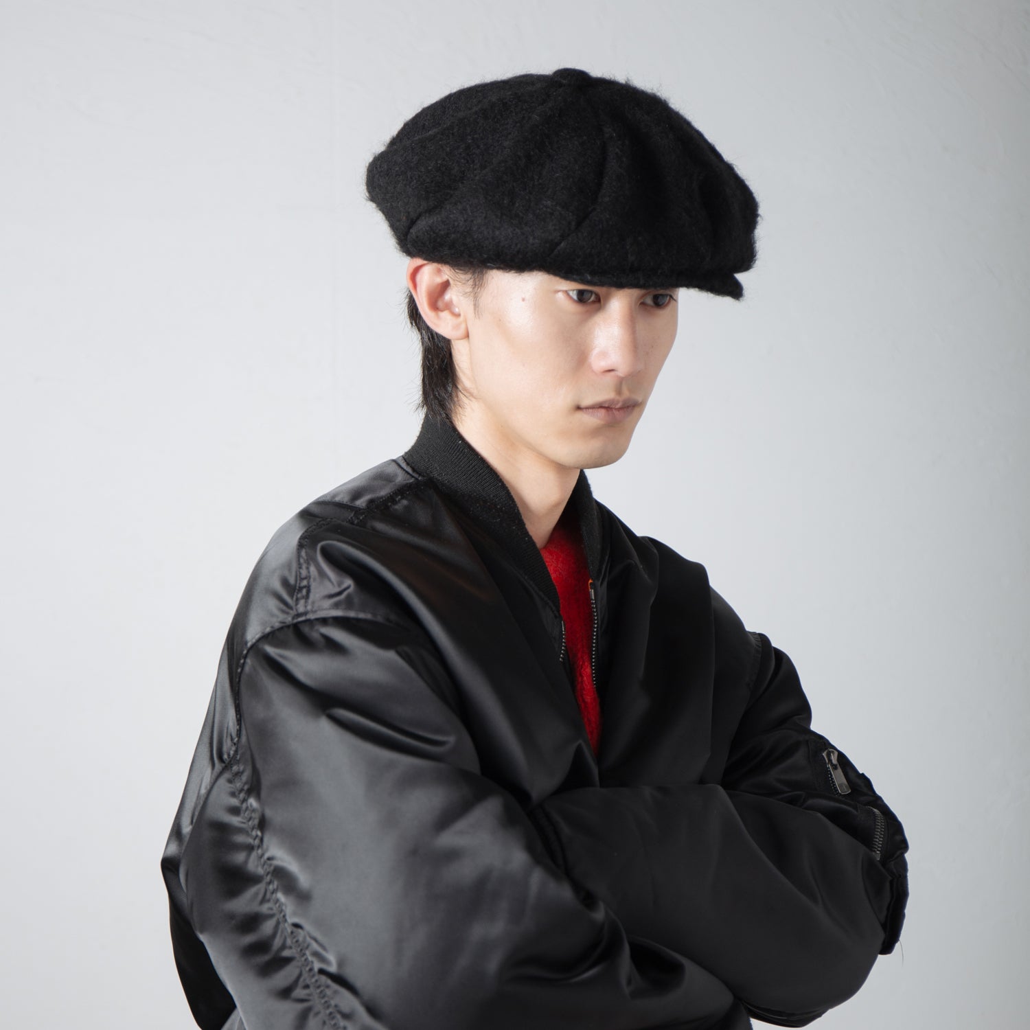 IA-24-111_BLACK | Twist Casquette | Color:Black【INDIETRO ASSOCIATION】