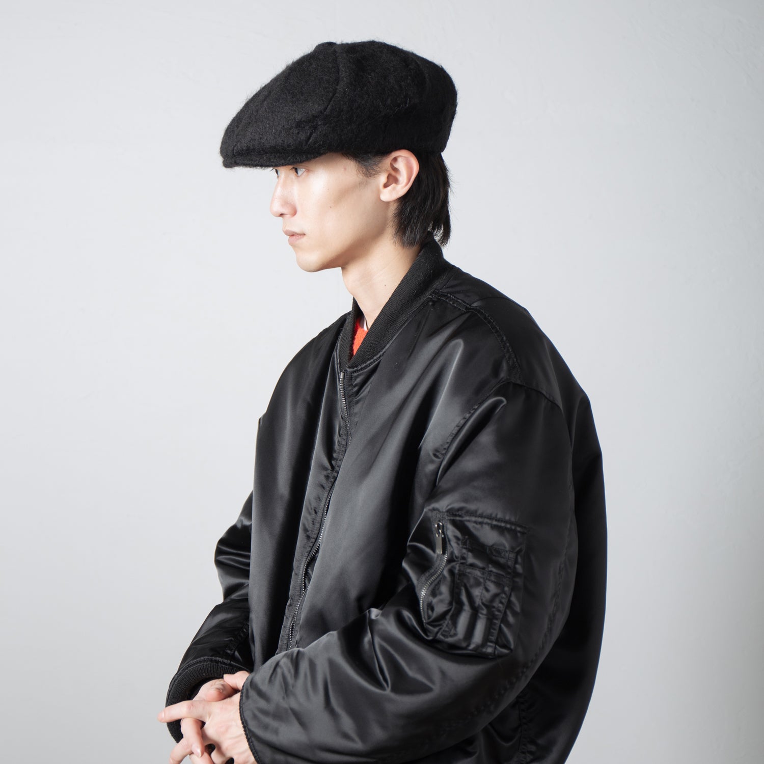 IA-24-111_BLACK | Twist Casquette | Color:Black【INDIETRO ASSOCIATION】