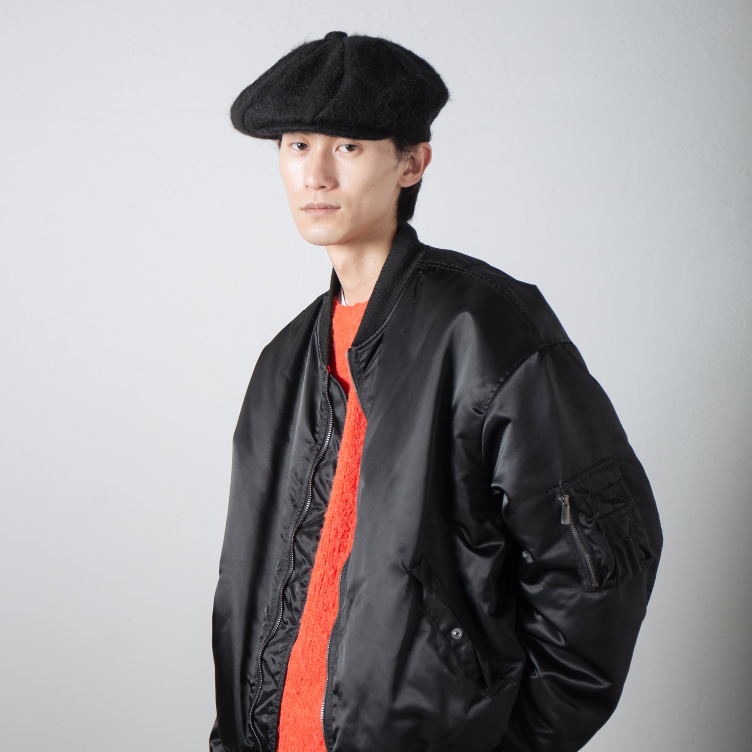 IA-24-111_BLACK | Twist Casquette | Color:Black【INDIETRO ASSOCIATION】