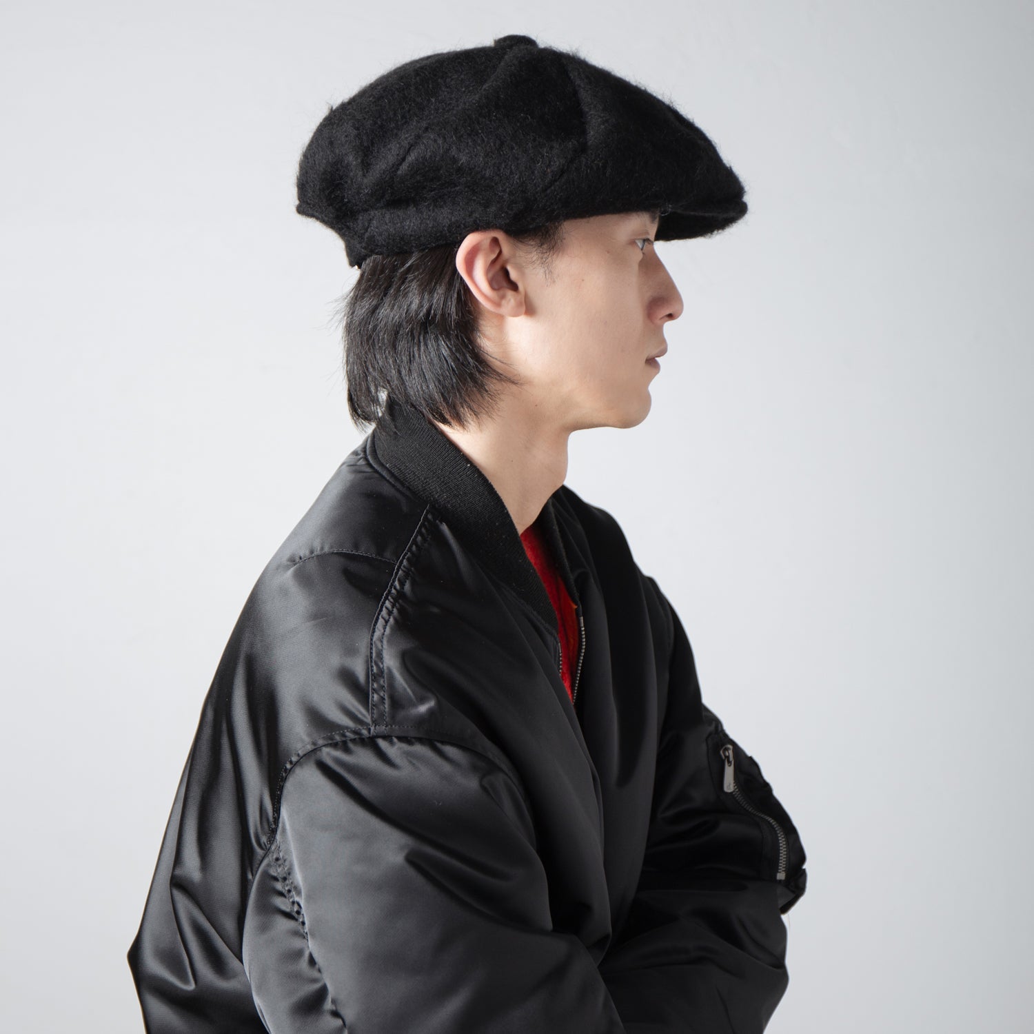 IA-24-111_BLACK | Twist Casquette | Color:Black【INDIETRO ASSOCIATION】