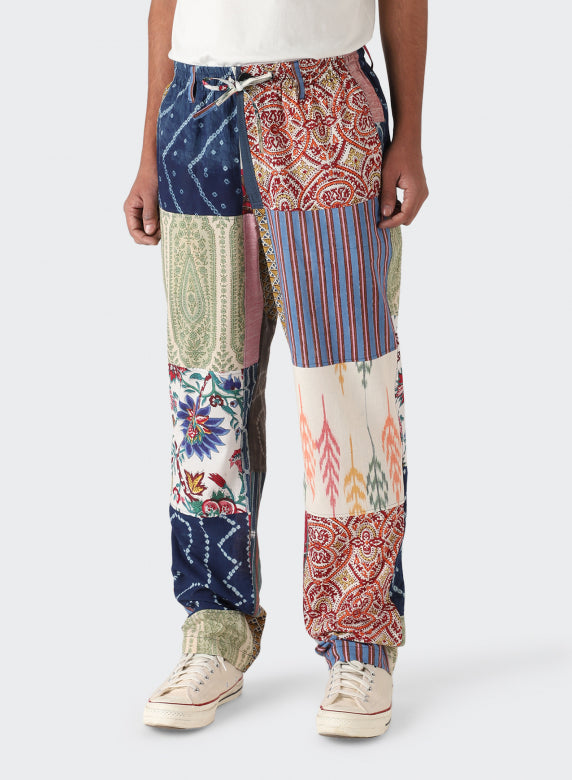 No:LISBOA_patch | Name:RELAXED FIT ELASTIC WAIST | Color:Patchwork 05【KARDO_カルド】