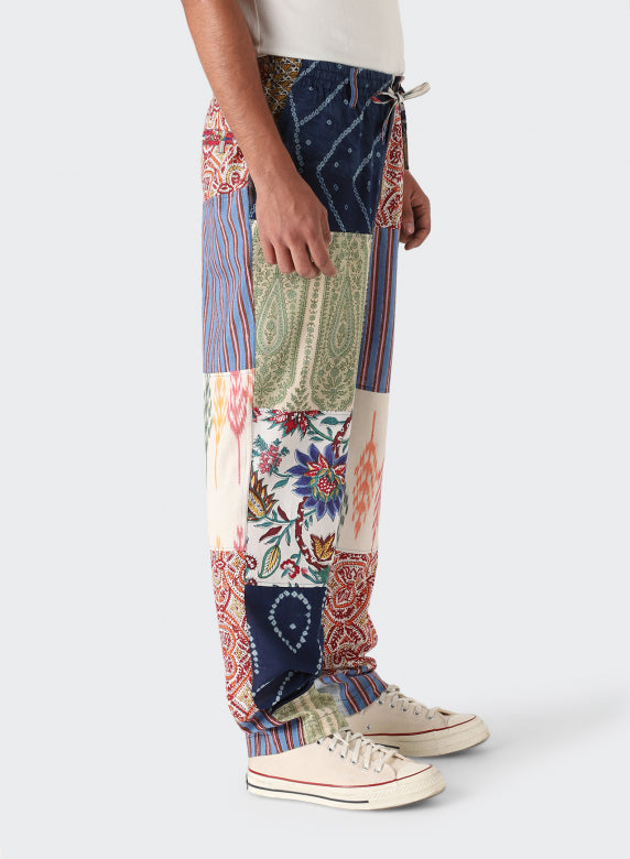 LISBOA_patch | RELAXED FIT ELASTIC WAIST | Color:Patchwork 05【KARDO_カルド】