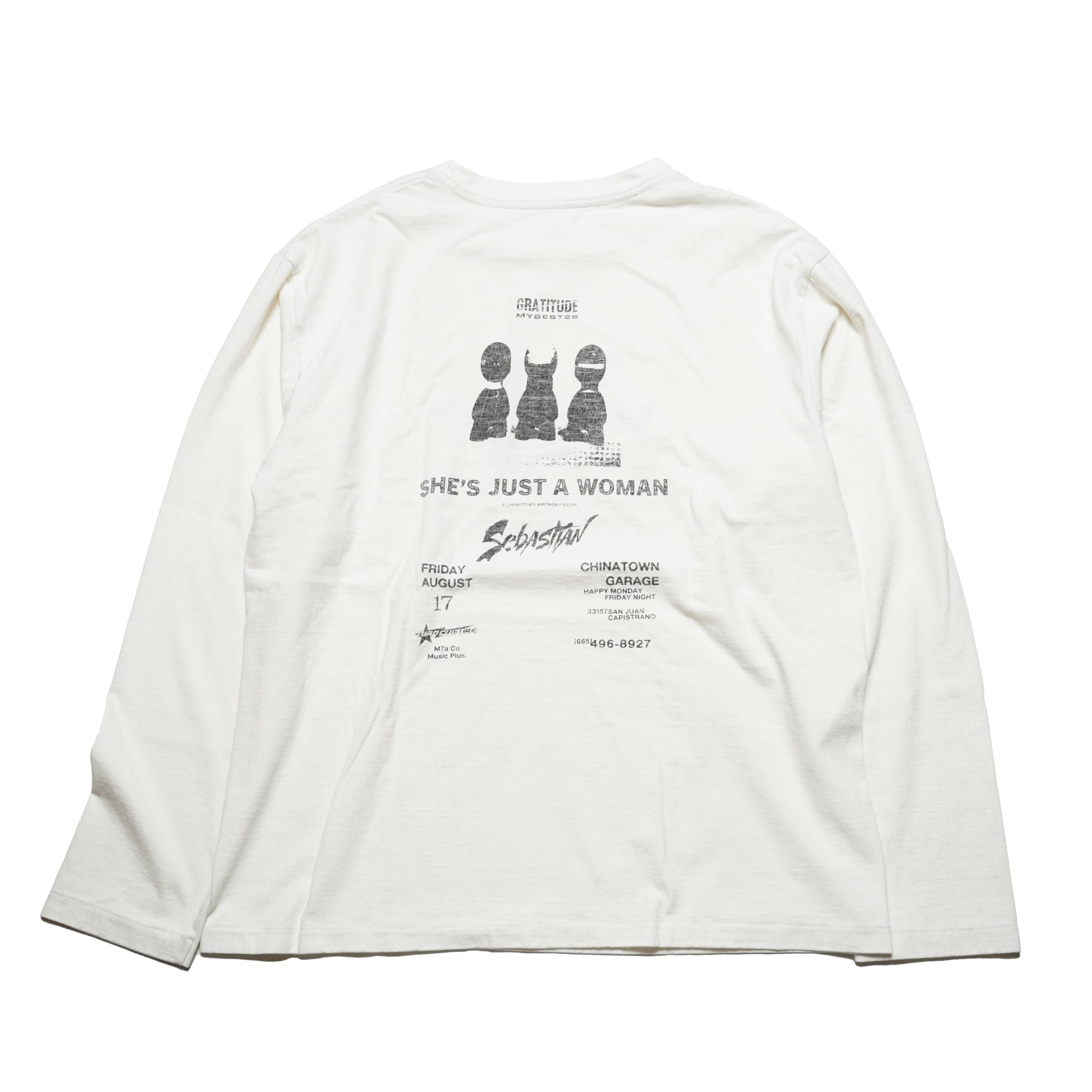 No:24＃03-5A30-0_White | Name:AVANT-GARDE-ロンTEE | Color:White【MINAMI ANDERSON_ミナミアンダーソン】【入荷予定アイテム・入荷連絡可能】
