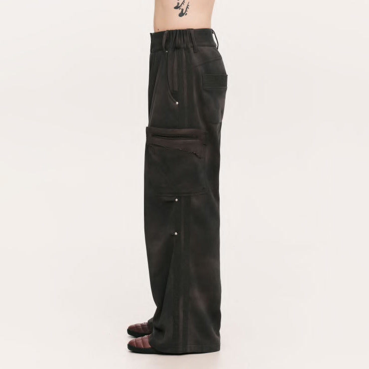 Grunge sweat cargo – Black | PLATEAU STUDIO
