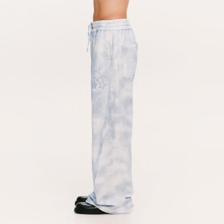 Star sweat pants – Sky Blue | PLATEAU STUDIO