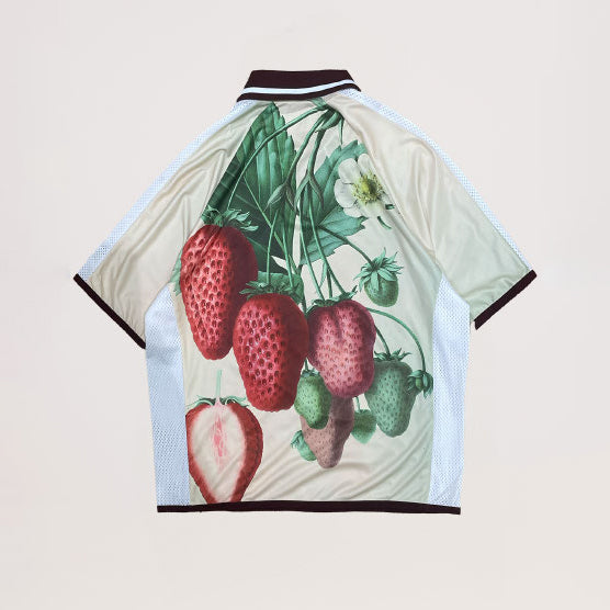 Pla25sst11_Print | Strawberry jersey | Color:Print【PLATEAU STUDIO_プラトー スタジオ】【入荷予定アイテム・入荷連絡可能】