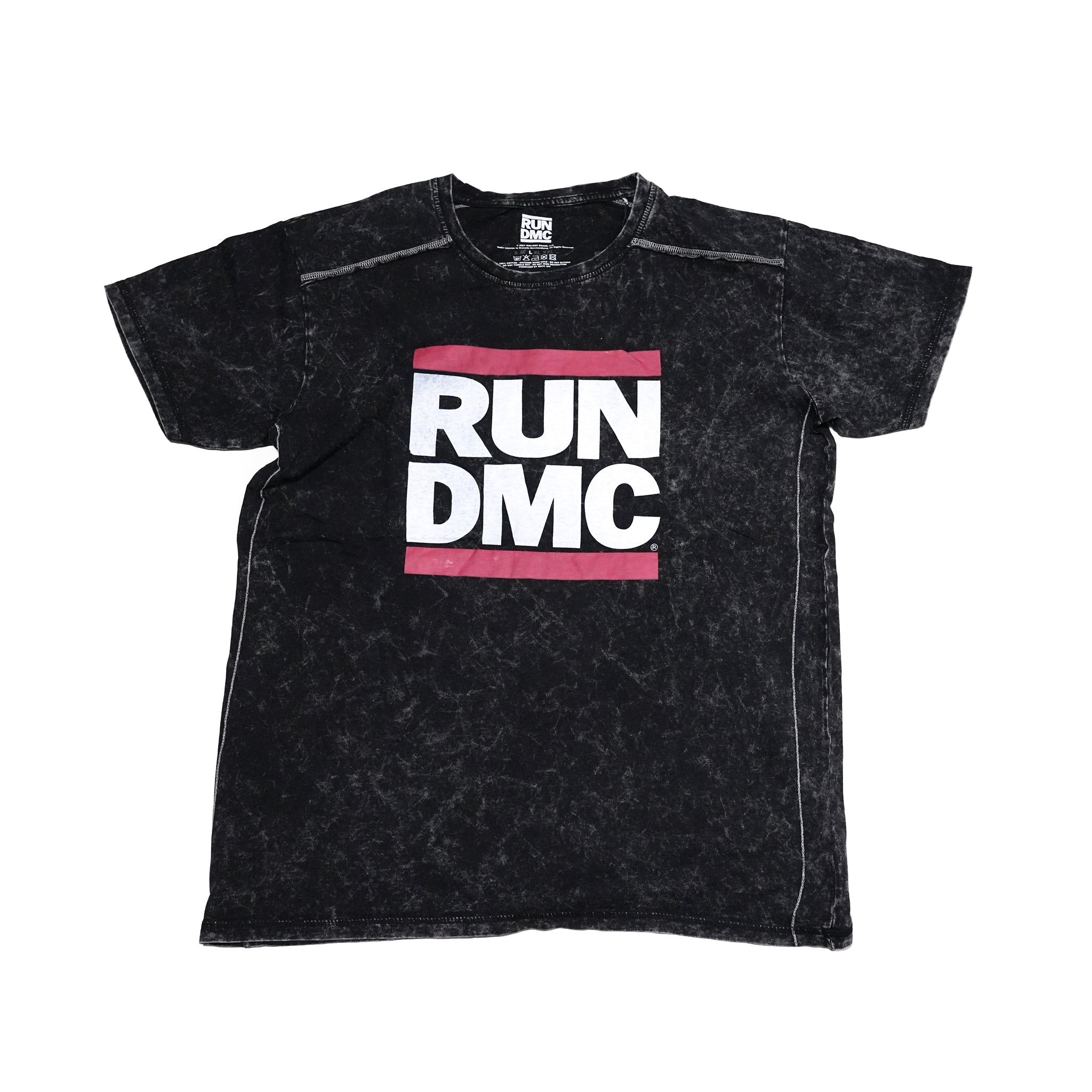 Name:RunDMC_Logo Snow Wash_Unisex_Black【ROCK OFF】【ネコポス選択可能】