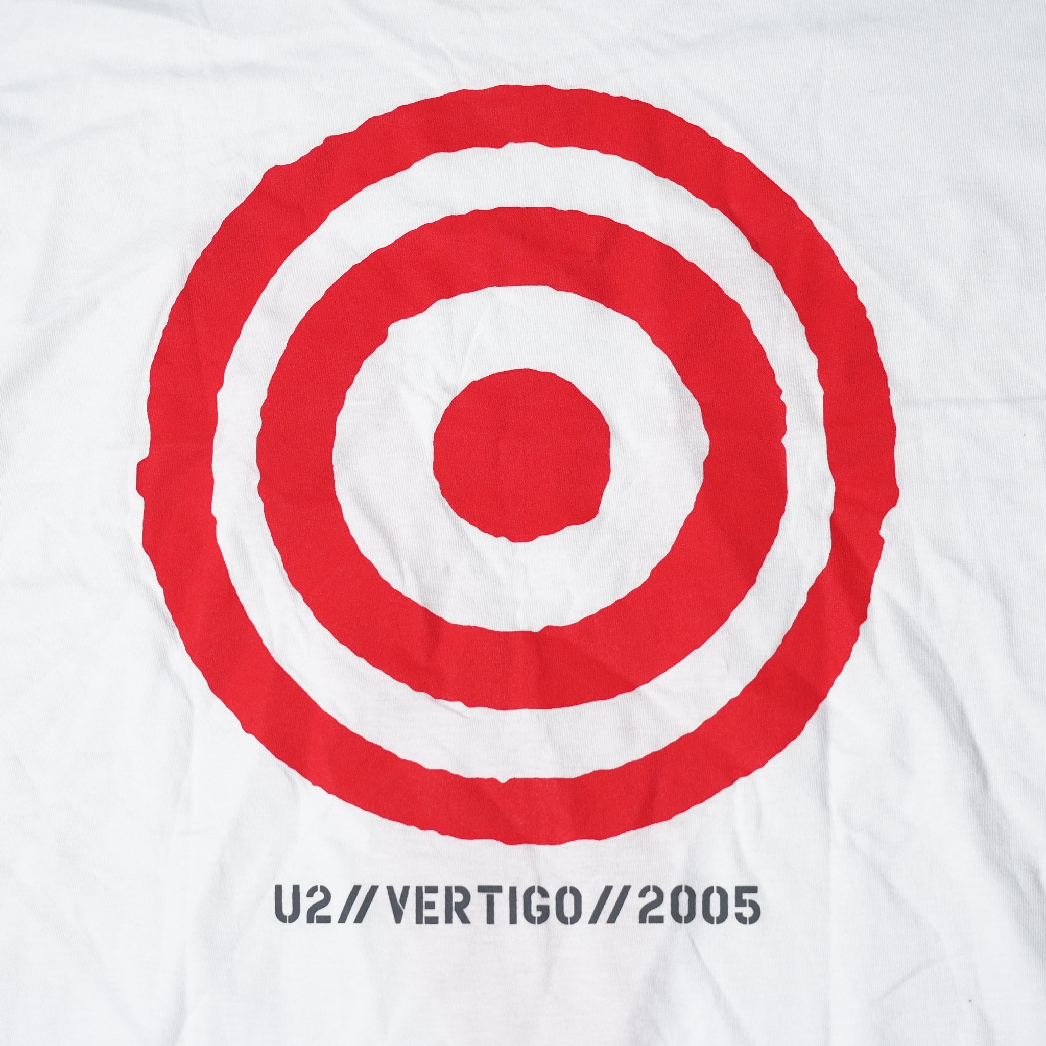 Name:U2_Vertigo Tour 2005 Red V_Unisex_White【ROCK OFF】【ネコポス選択可能】