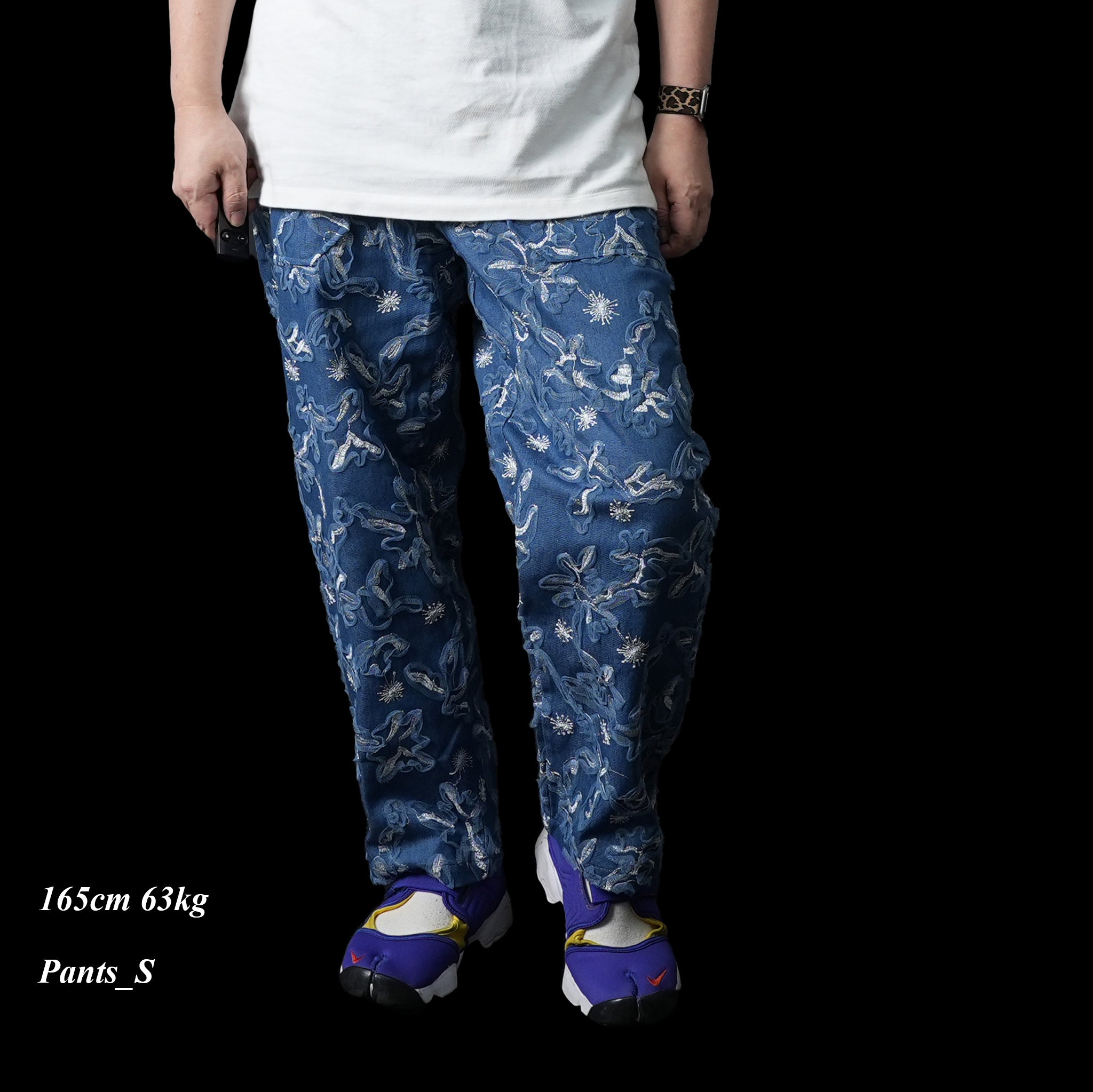 No:28SM00TRM023BLE | Name:Honeycomb Denim Trousers | Color:Blue【SISTER JANE_シスタージェーン】