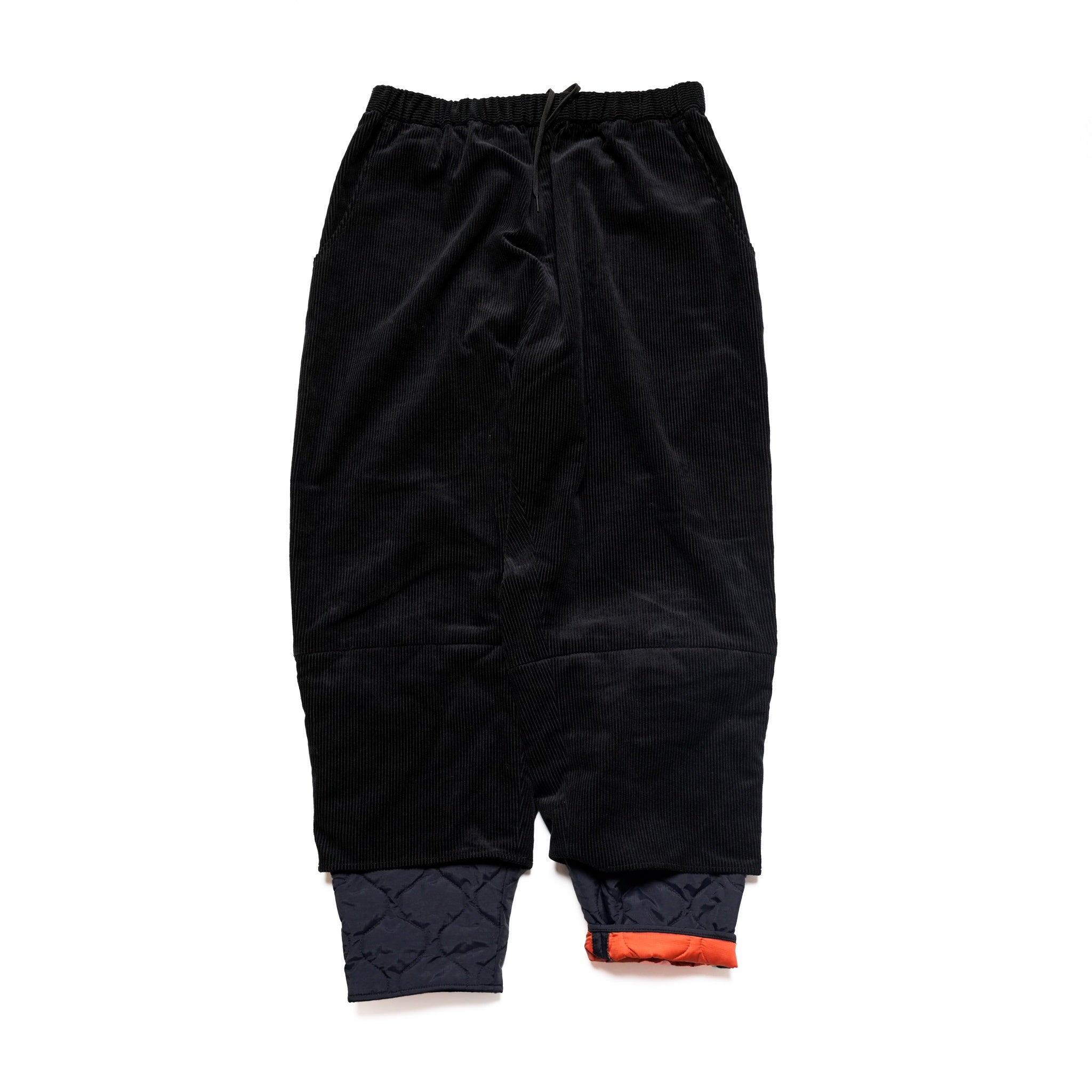 SF24AW-02_BLACK | Layer Corduroy Pants | Color:Black【STOF_ストフ】