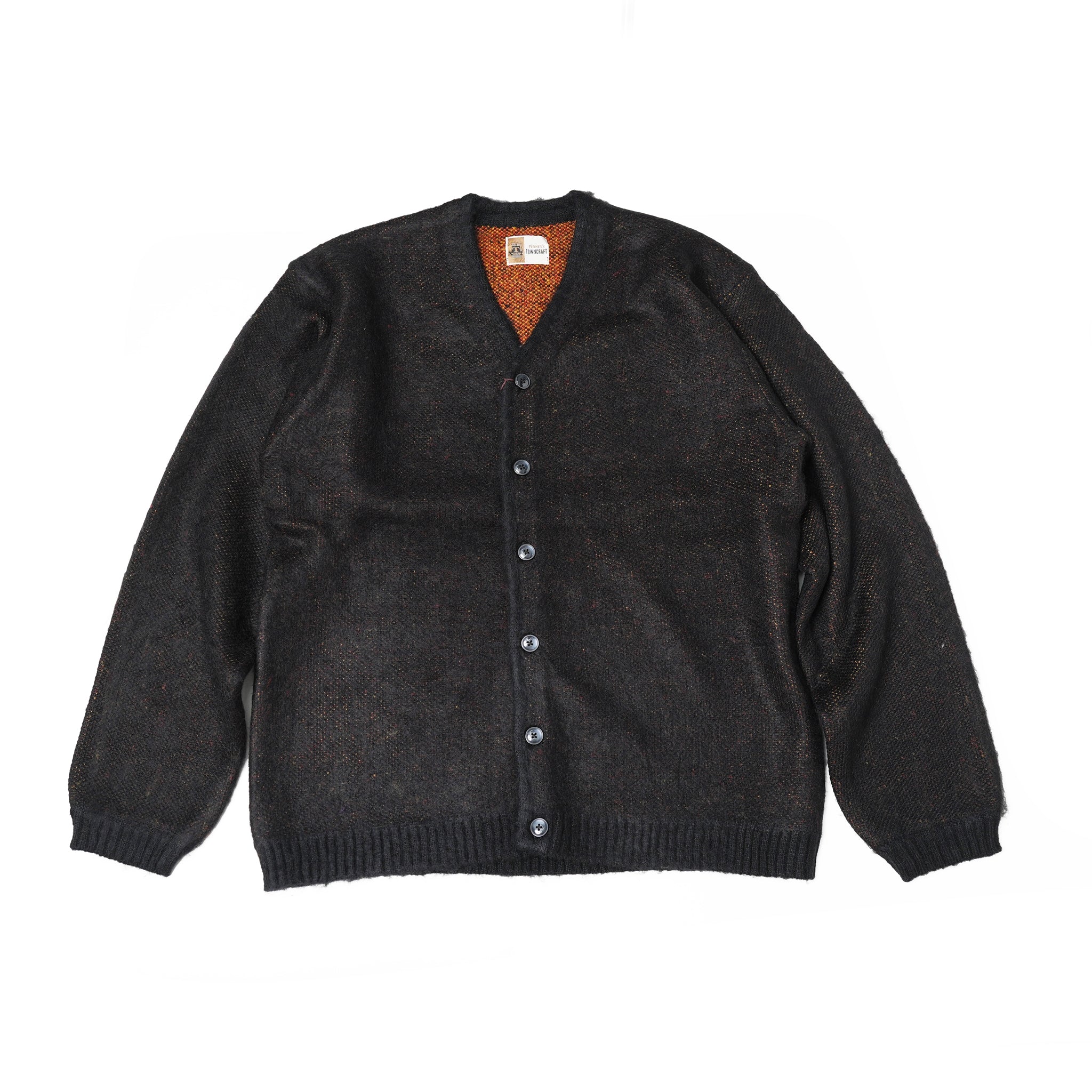 No:tc23f014a | Name:shaggy color cardigan | Color:Black【TOWNCRAFT_タウンクラフト】