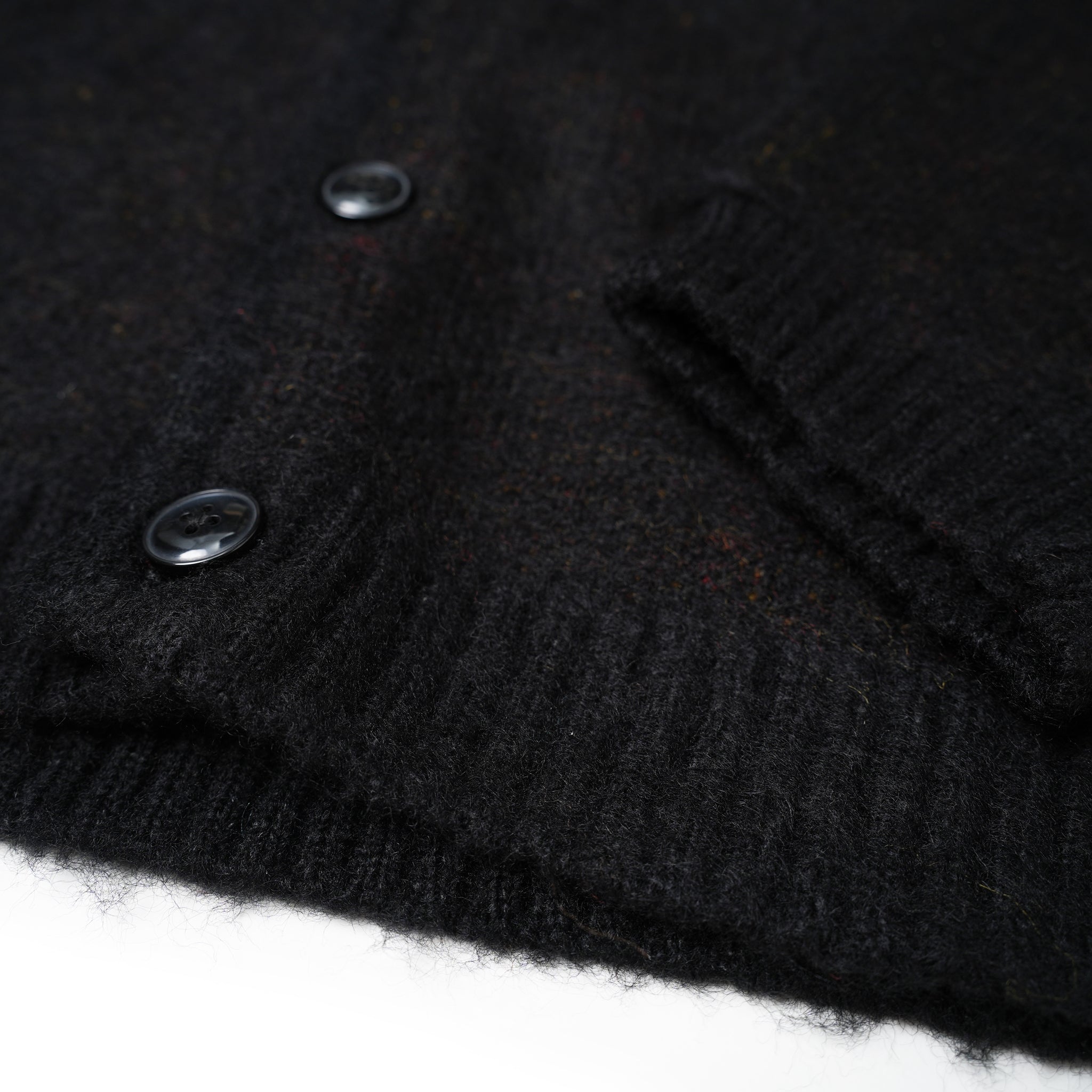 No:tc23f014a | Name:shaggy color cardigan | Color:Black【TOWNCRAFT_タウンクラフト】