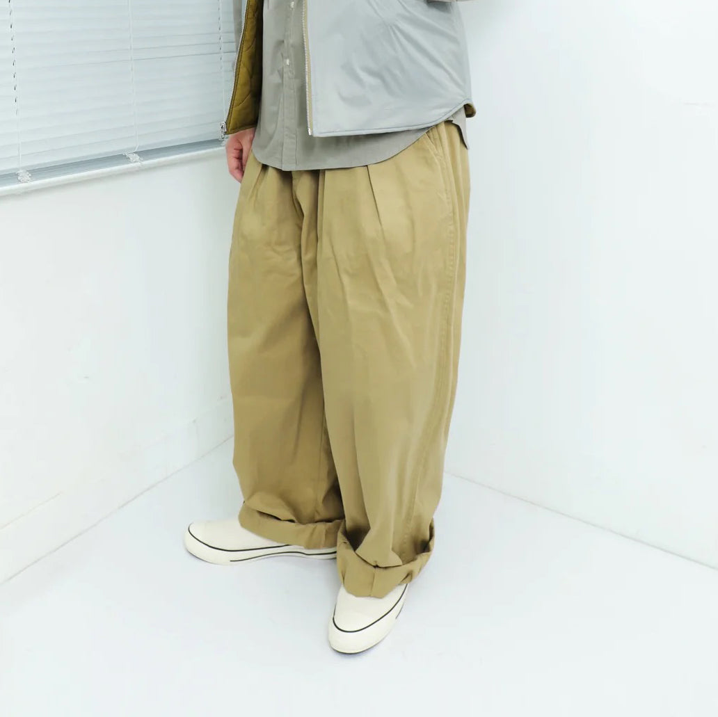 No:#590 | Name:FW23-BIG UNISEX BALLOON PANTS | Color:Khaki | Size:Free【WORKWARE】