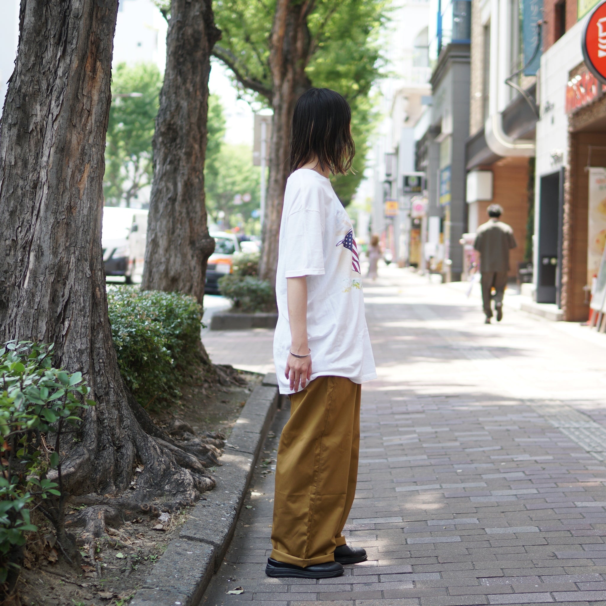 No:9198 | Name:Hand-Dyed Tee | Color:Russo Flag Up【THE MOUNTAIN】【ネコポス選択可能】
