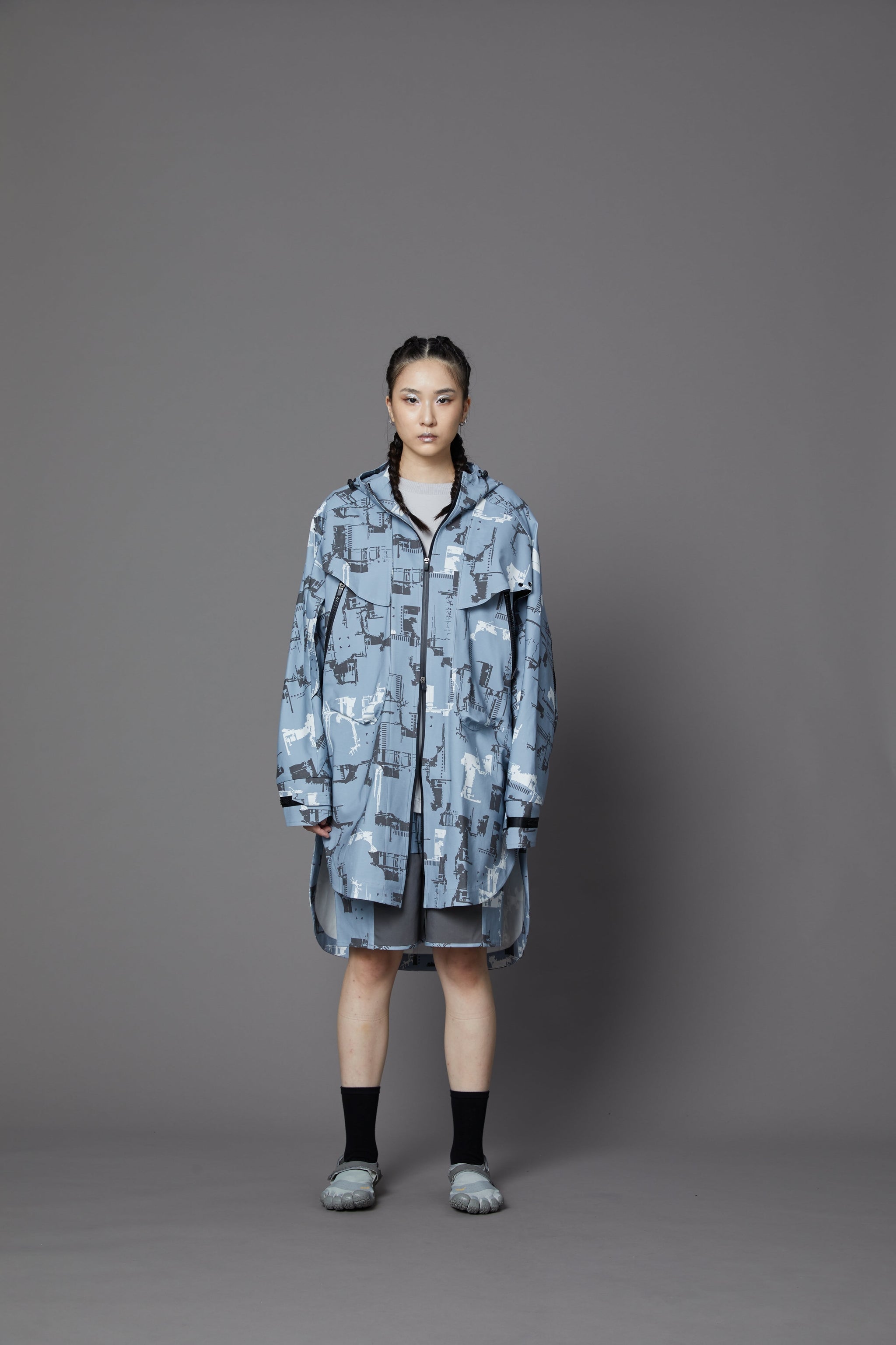 No:WDM16R0821A | Name:Mutation Signature Oversize Jacket | Color:Aqua【WEAVISM_ウィーヴィズム】