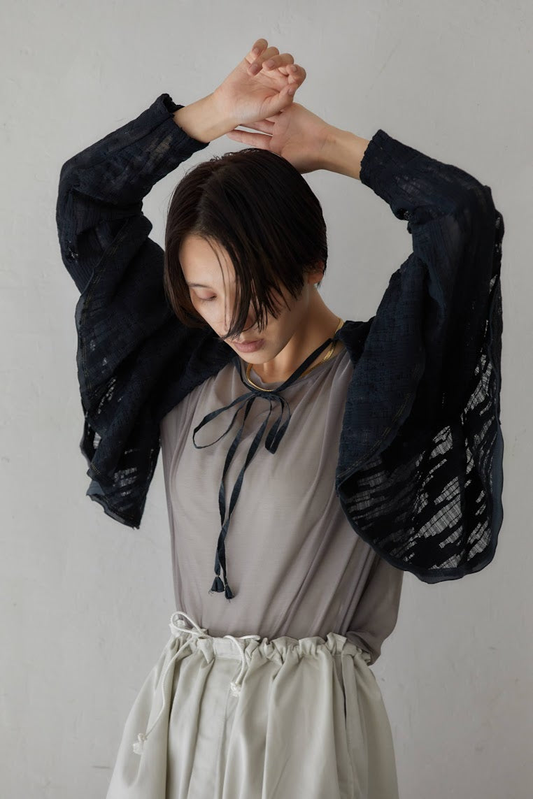 ボタニカルレースボレロ – Wht/Blk | REHERSALL