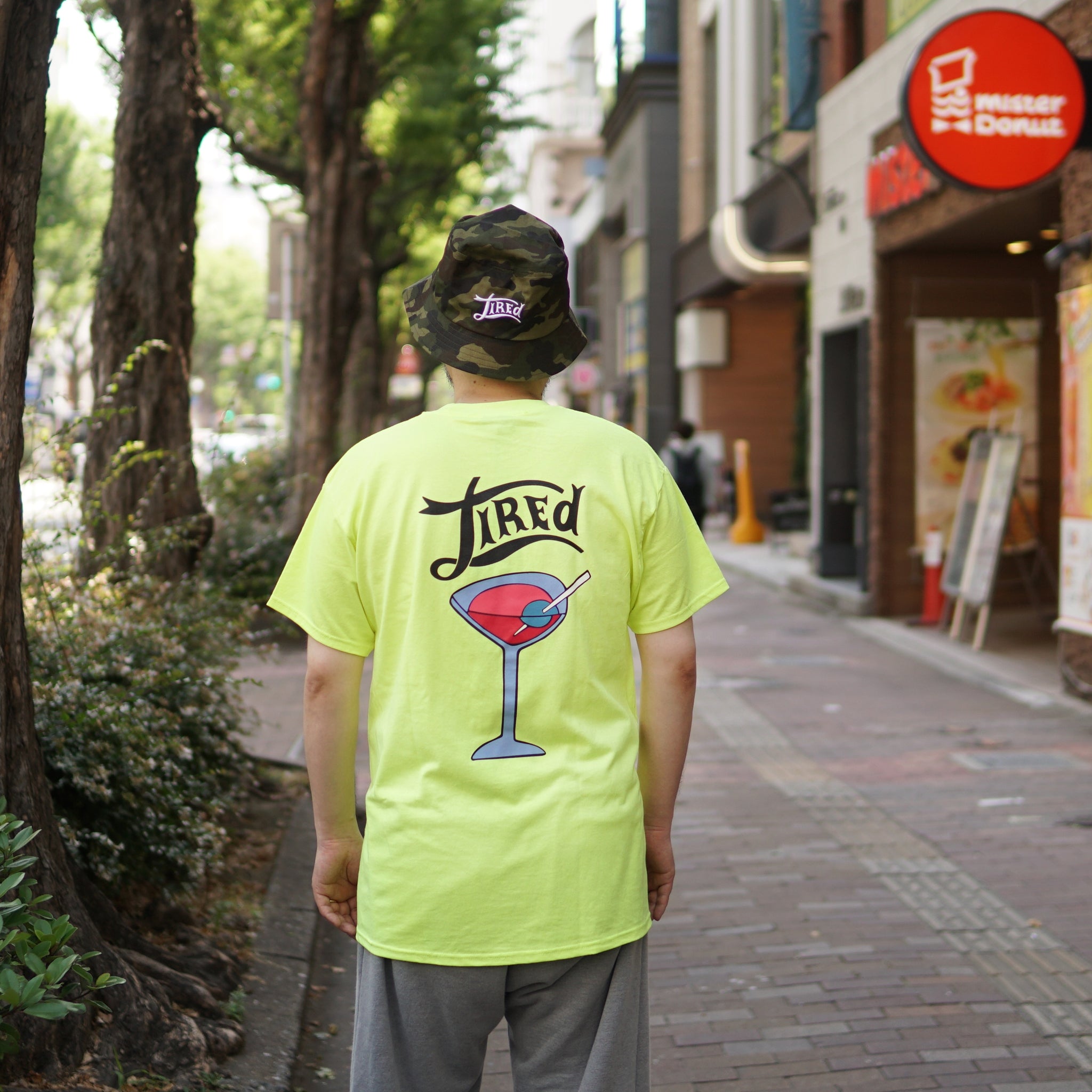 No:TS00160 | Name:DIRTY MARTINI S/S TEE | Color:Chartruse【TIRED_タイレッド】【ネコポス選択可能】