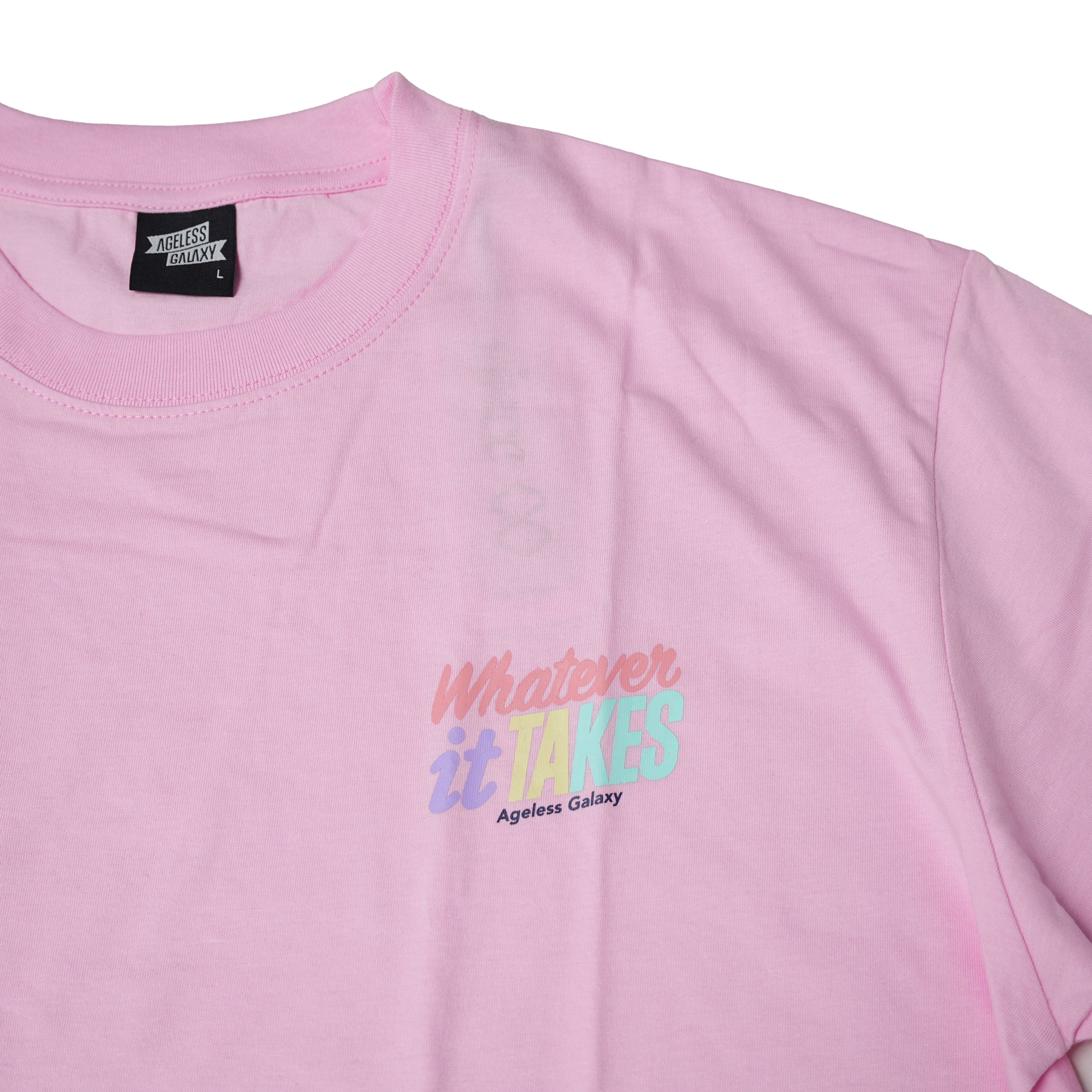 No:TSAG148 | Name:Whatever It Takes 016 S/S TEE | Color:Pink【AGELESS GALAXY_エイジレスギャラクシー】【ネコポス選択可能】
