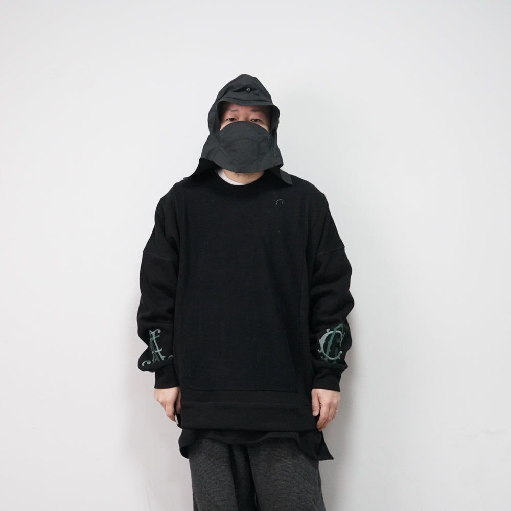 No:ACRS22-T01 | Name:MANDRAGORA HOODIE	 | Color:Black | Size:Free【(A)CRYPSIS®】【SEIVSON_セイヴソン】