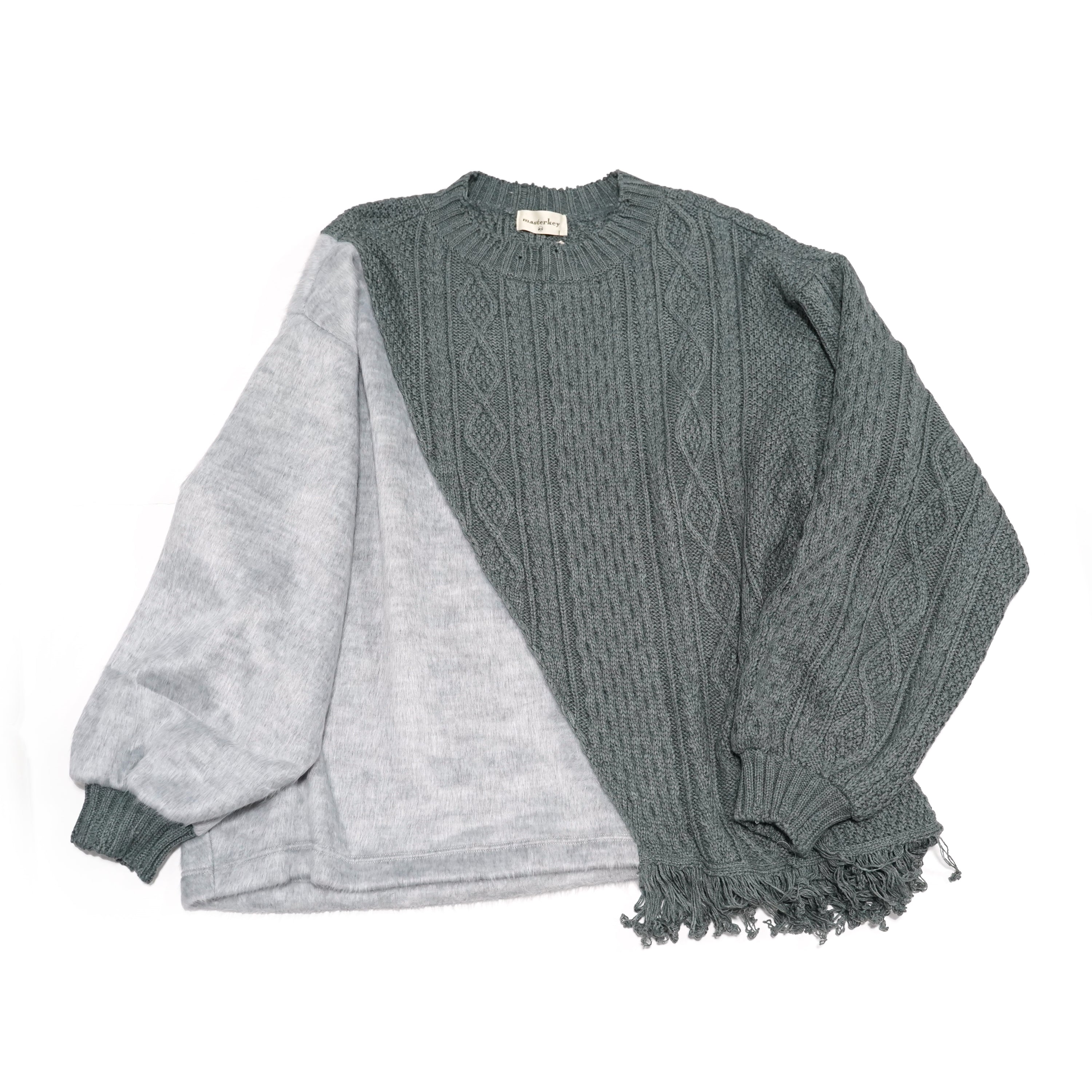 No:MK-21A-K-19-1 | Name:PARASYTE-LONG | Color:Gray | Style:Long Knit 【Masterkey】-MASTERKEY-ADDICTION FUKUOKA