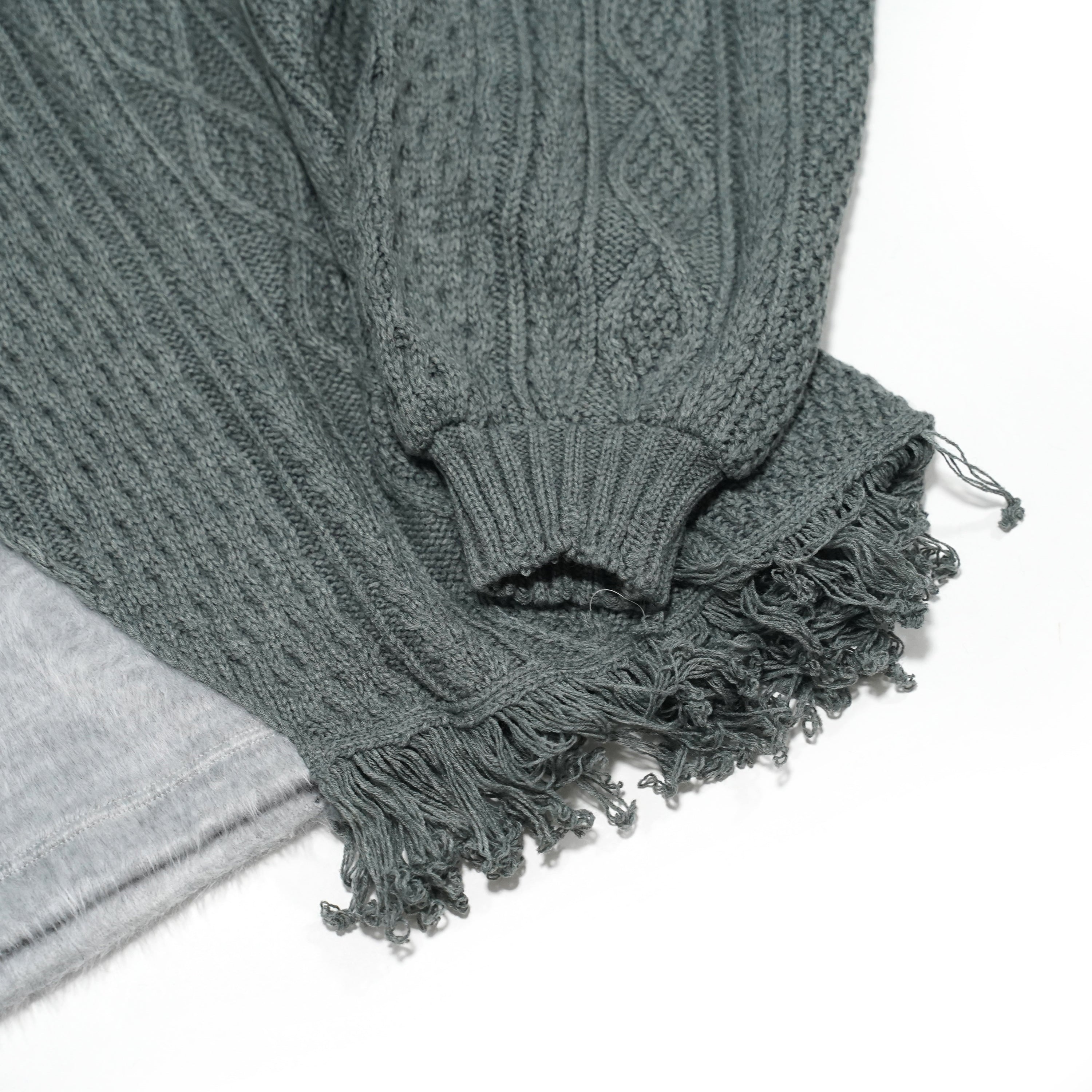 No:MK-21A-K-19-1 | Name:PARASYTE-LONG | Color:Gray | Style:Long Knit 【Masterkey】-MASTERKEY-ADDICTION FUKUOKA