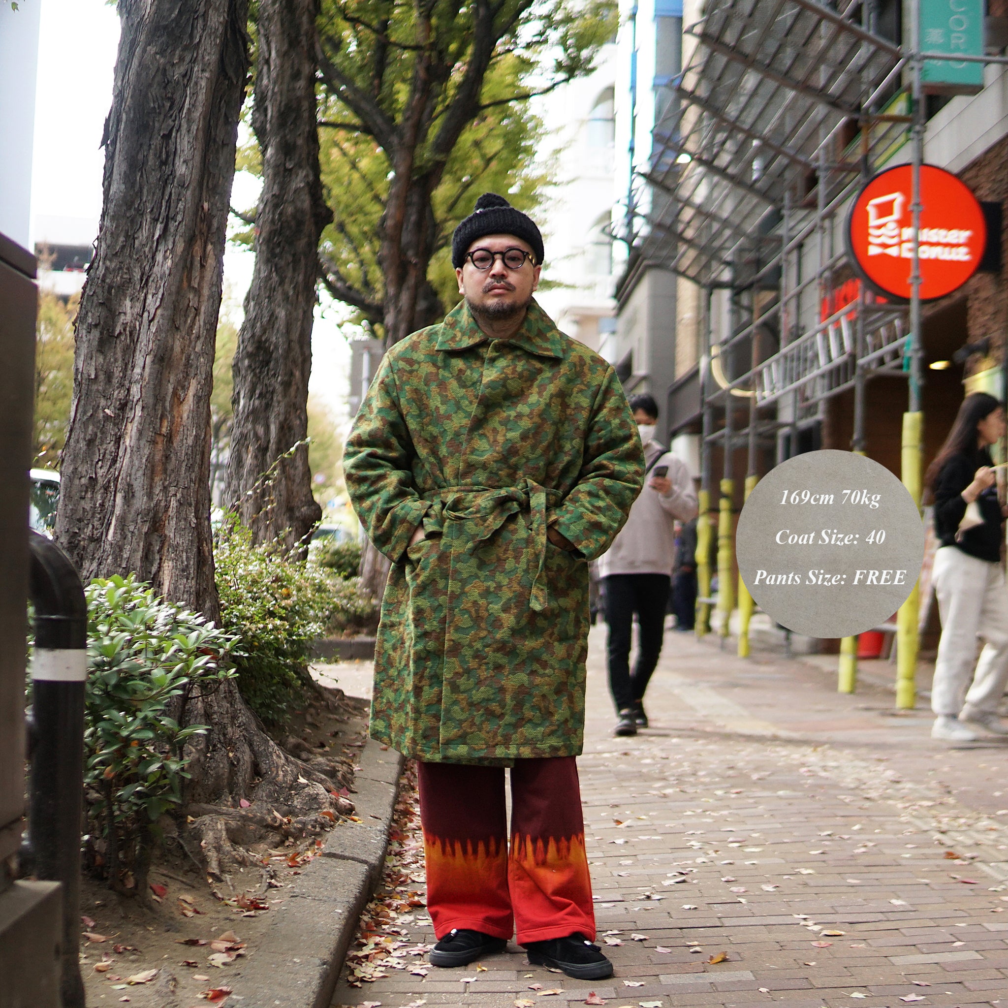 M32012 | Jute COAT | Color:Jacquard Cotton Green Camo【MONITALY_モニタリー】 Jacquard Cotton Green CAMO / 40