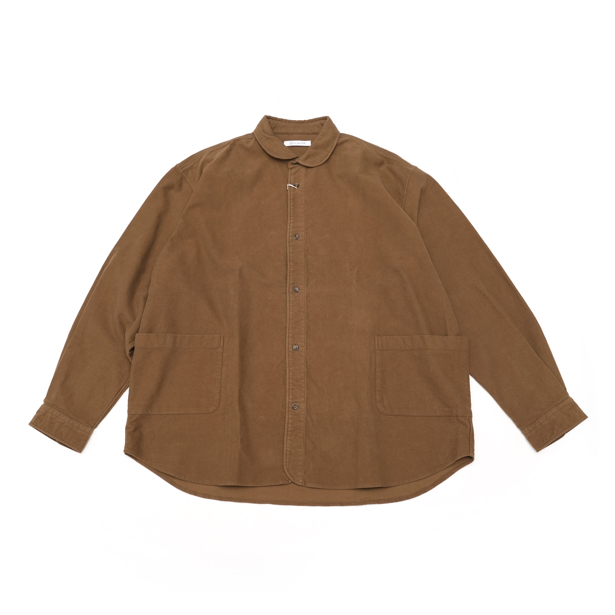 No:SP-02 | Name:Sidepocket Shirts Suede | Color:Black/Brown | Size:L【CATTA_カッタ】