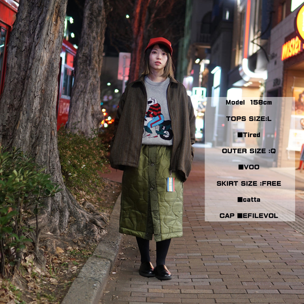 Name: Re make by catta - 16 M65 Liner Skirt | Color: Olive | Size:Free 【CATTA_カッタ】