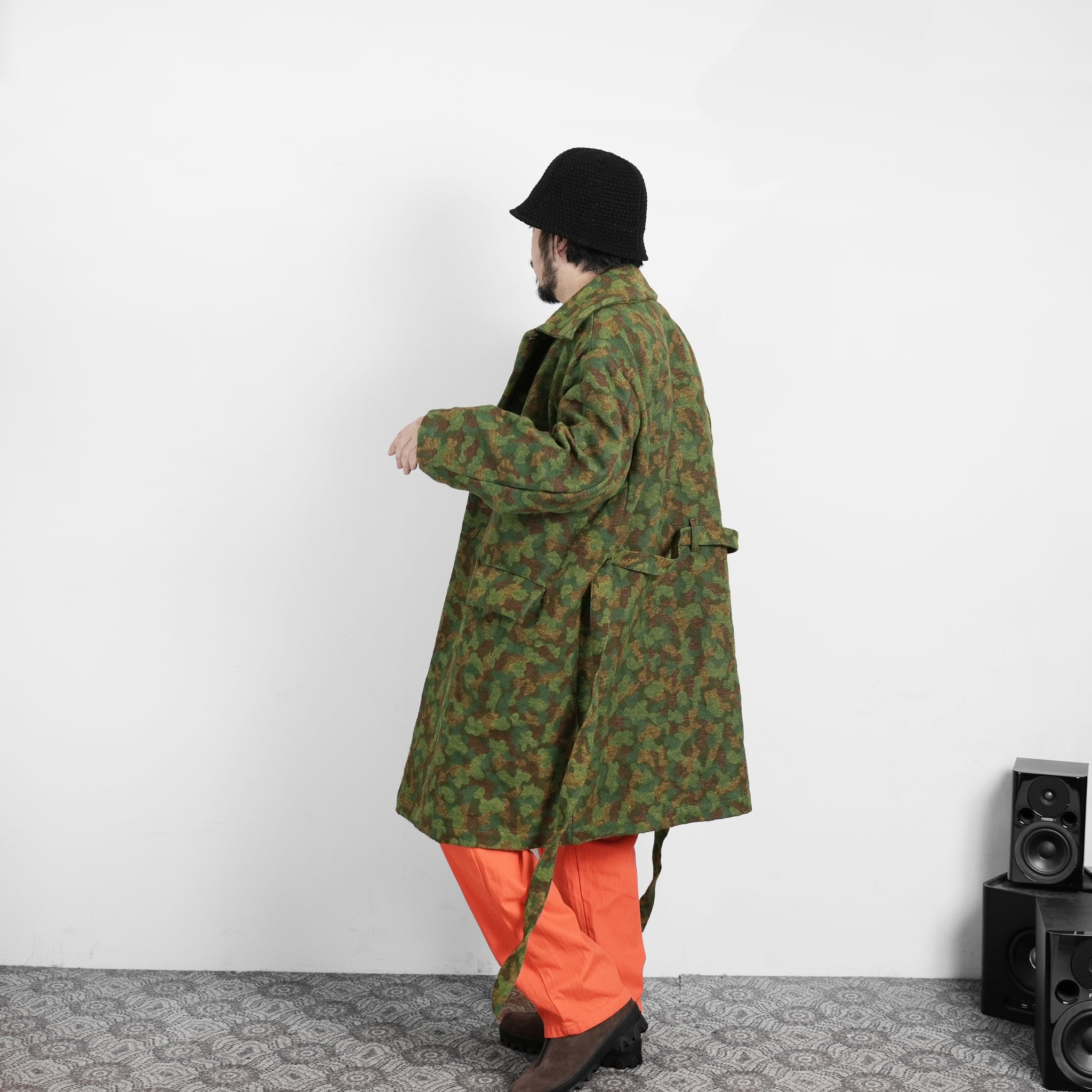 No:M32012 | Name:Jute Coat | Color:Jacquard Cotton Green Camo【MONITALY_モニタリー】