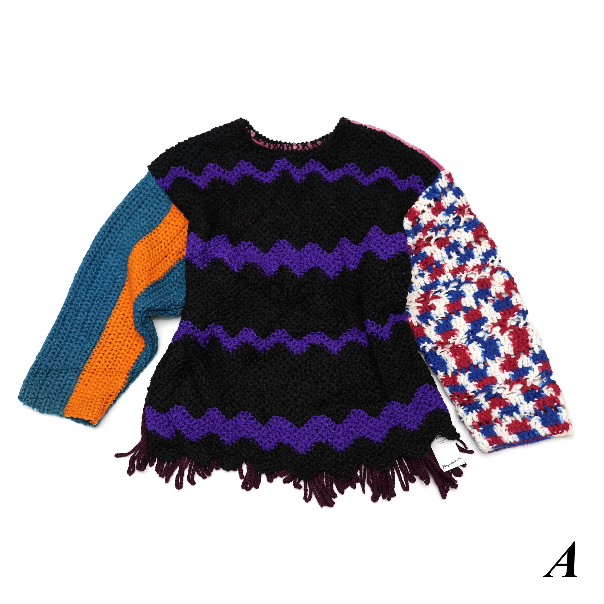 No:RK0437204 | Name:ASHBURY CREW KNIT | Color:Multi_A/Multi_B | Size:Free【NASNGWAM_ナスングワム】