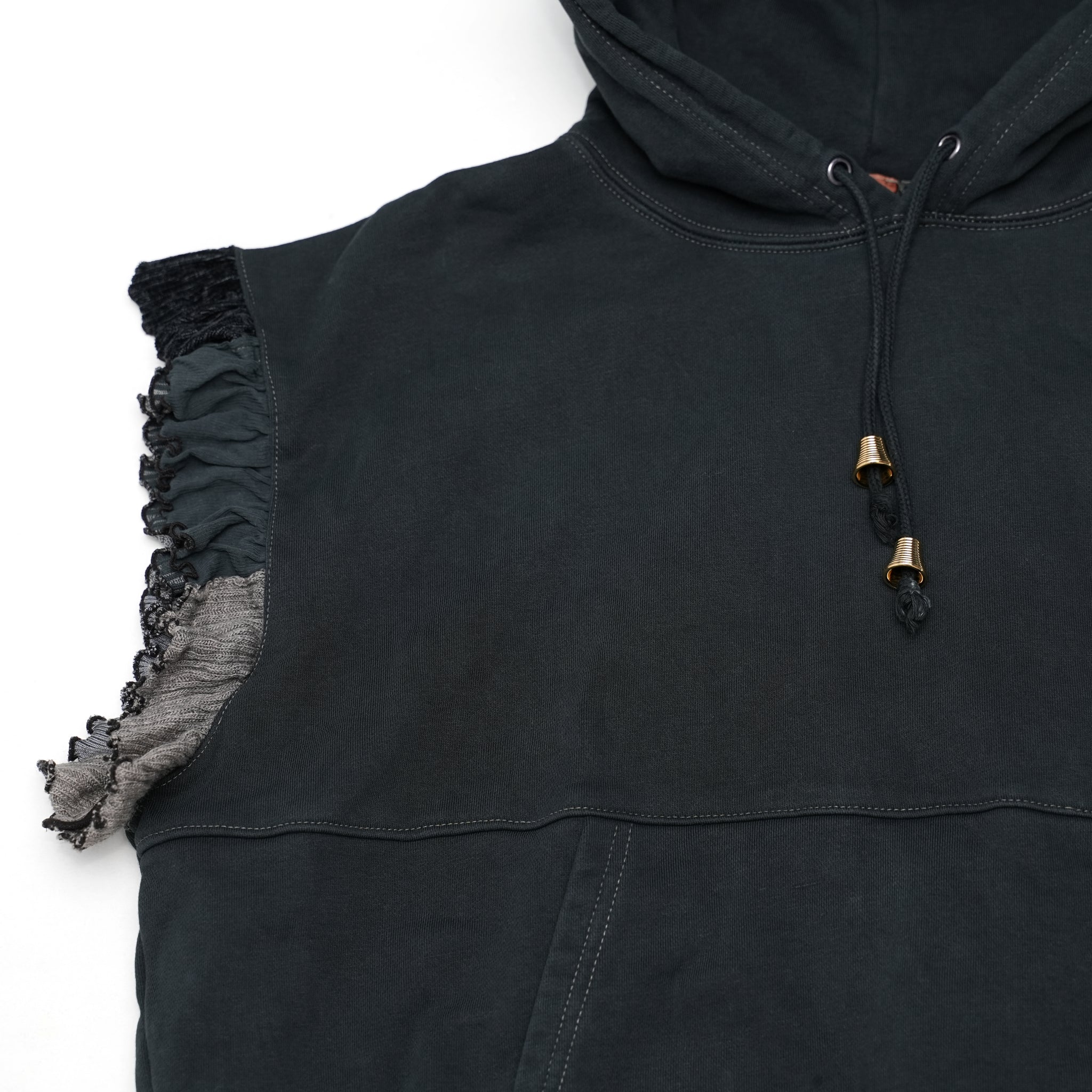 ブリーチパーカーフリルベスト – Black | REHERSALL