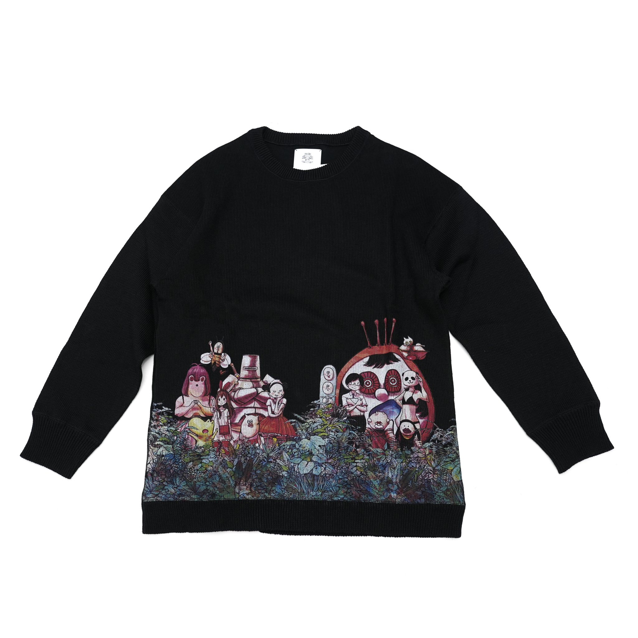 No:SF*IA-01 | Name:勇者たち Knit Sweater | Color:Black【浅野いにお × STOF 22AW SPECIAL ITEM】