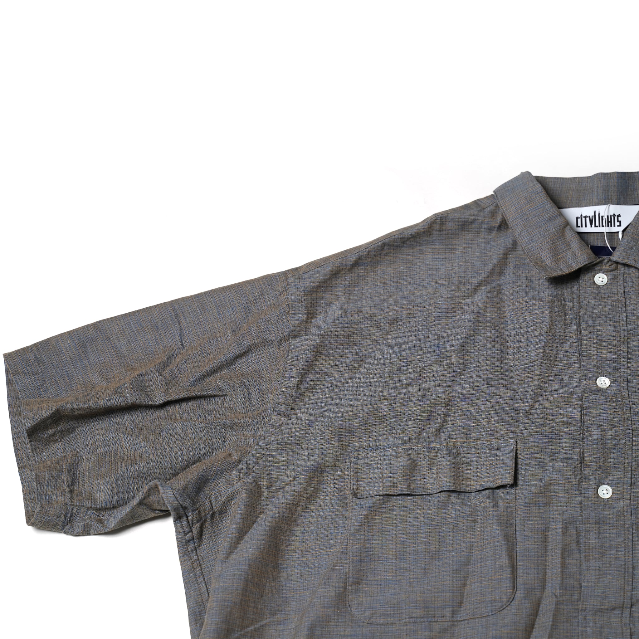 Name: CHAUNCEY SHIRT | Color: BLUE MIX 【CITYLIGHTS PRODUCTS_シティライツプロダクツ】