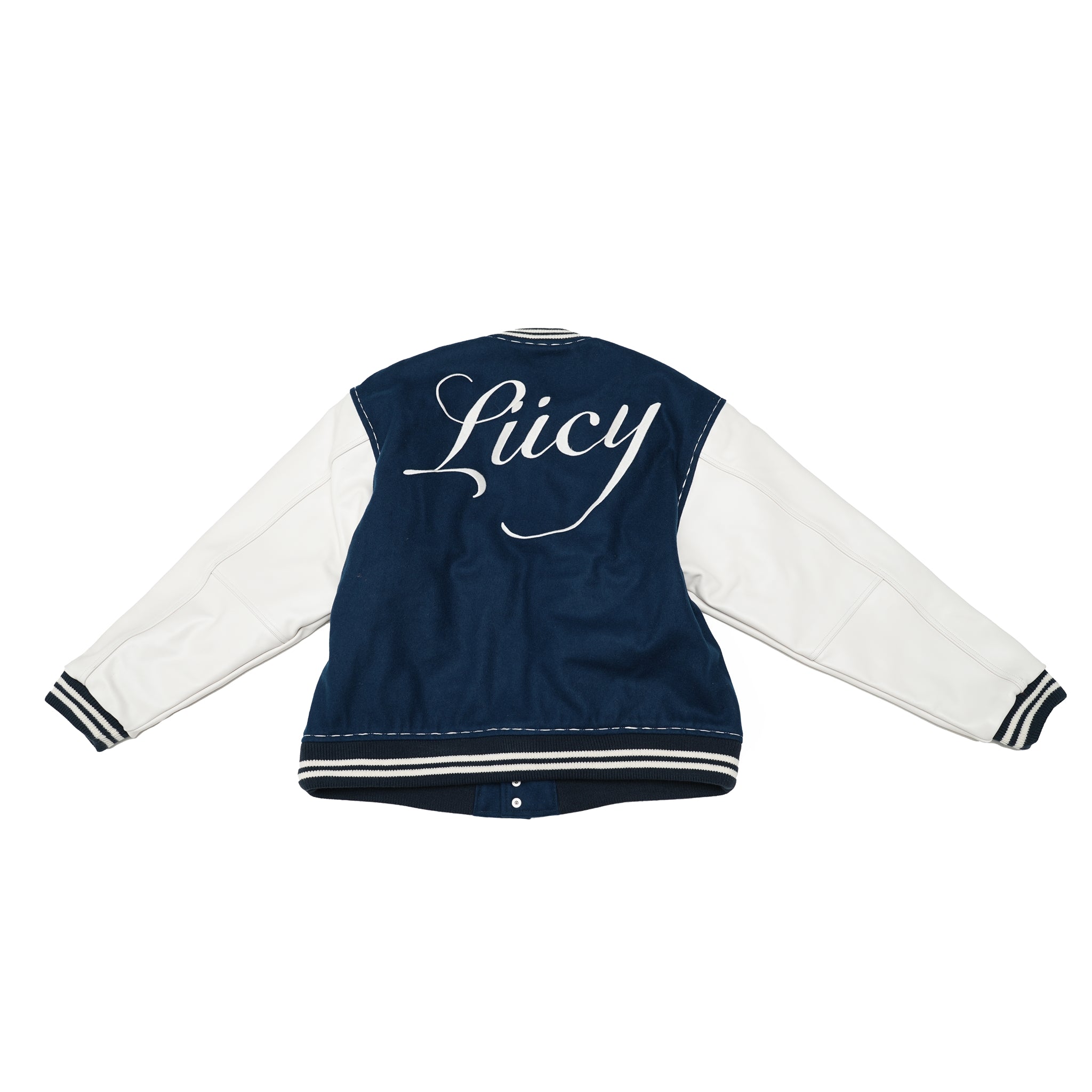 No:PW22J04 | Name:LUCY stadium jacket | Color:Navy/Beige | Size:1【PLATEAU STUDIO_プラトー スタジオ】