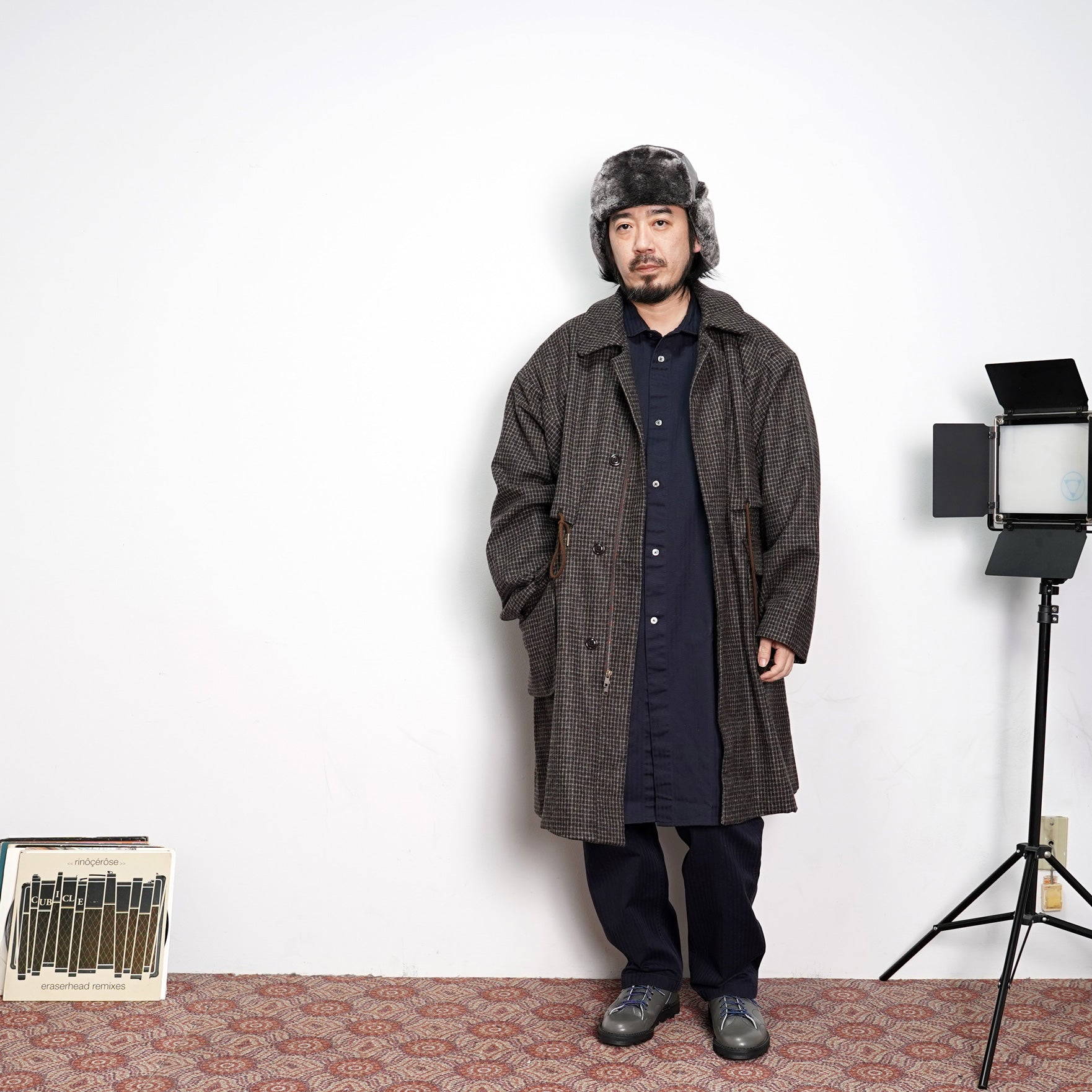 No:M28021 | Name:Josh Coat | Color:Wool Flannel Plaid Dk.Brown | Style: 【MONITALY】-MONITALY-ADDICTION FUKUOKA