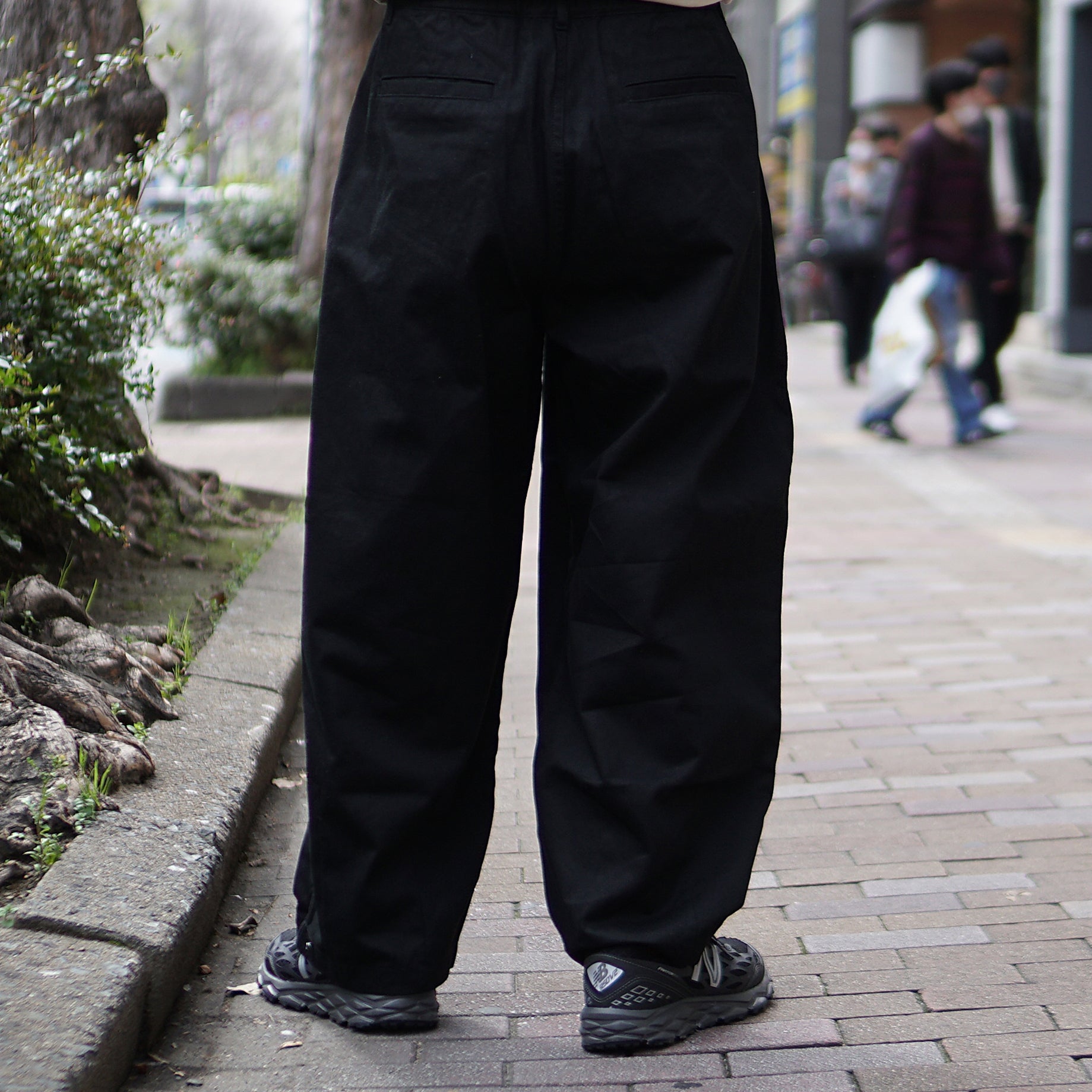 Name:STANDARD-UNISEX BALLOON PANTS  | Color:Black | Size:M【WORKWARE】