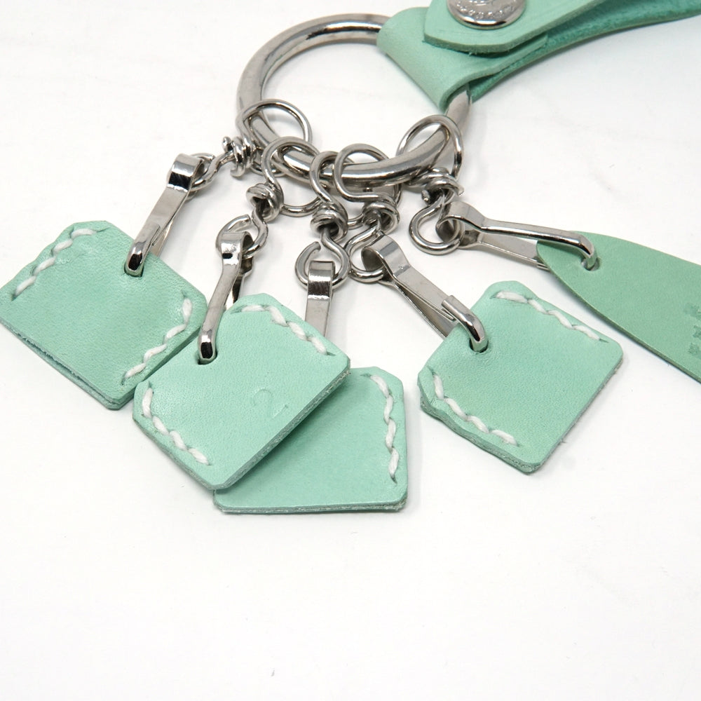 No:KG 9906A | Name:Keyring | Color:Yellow/Ivory/Orange/Mint【SARANAM】-SARANAM-ADDICTION FUKUOKA