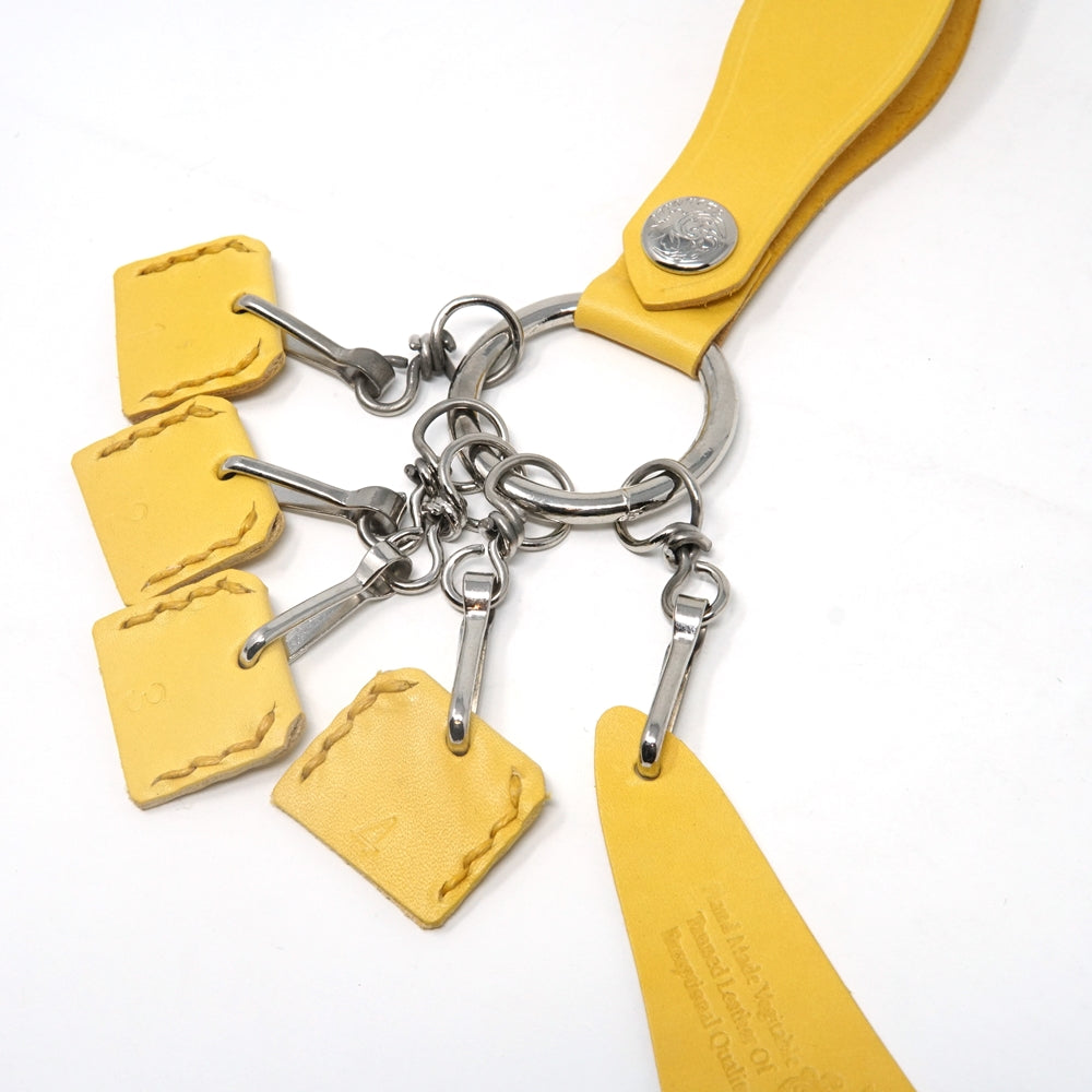 No:KG 9906A | Name:Keyring | Color:Yellow/Ivory/Orange/Mint【SARANAM】-SARANAM-ADDICTION FUKUOKA