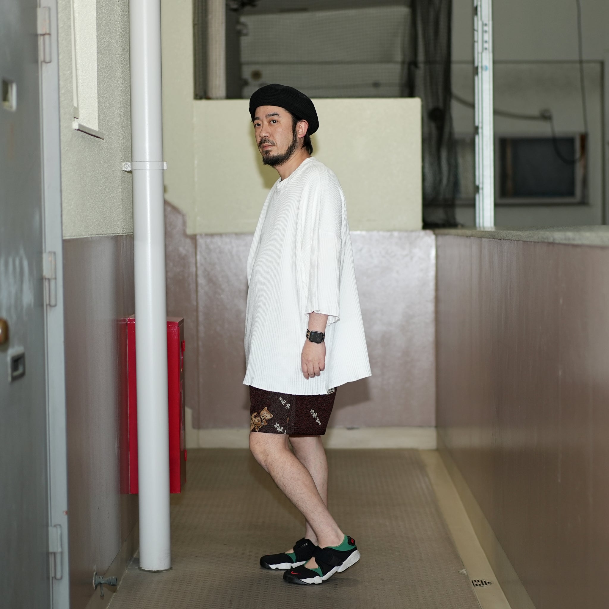 No:M31752 | Name:Thermal Cut Off Edges S/S | Color:Cream/Black【MONITALY_モニタリー】【archive】