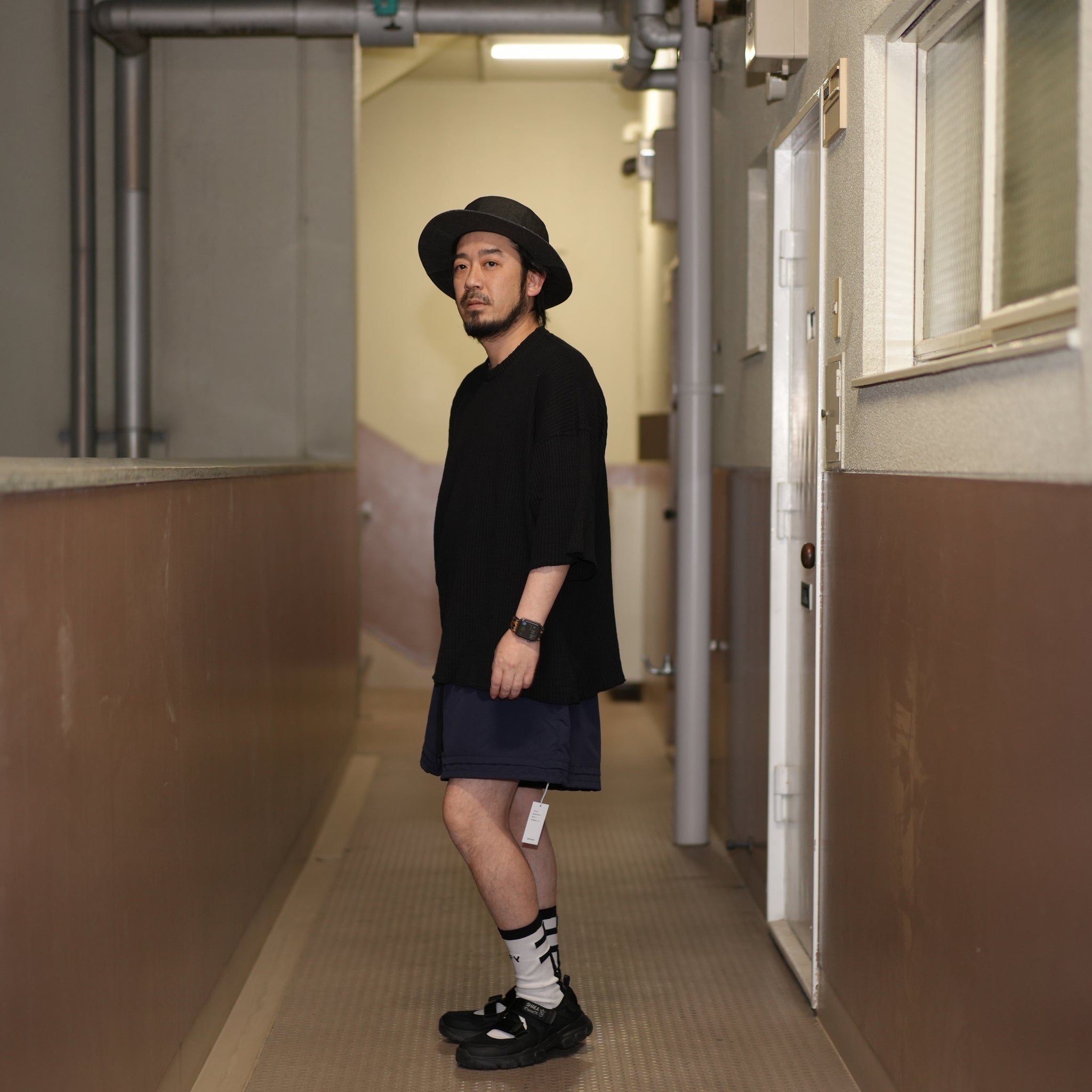 No:M31752 | Name:Thermal Cut Off Edges S/S | Color:Cream/Black【MONITALY_モニタリー】【archive】