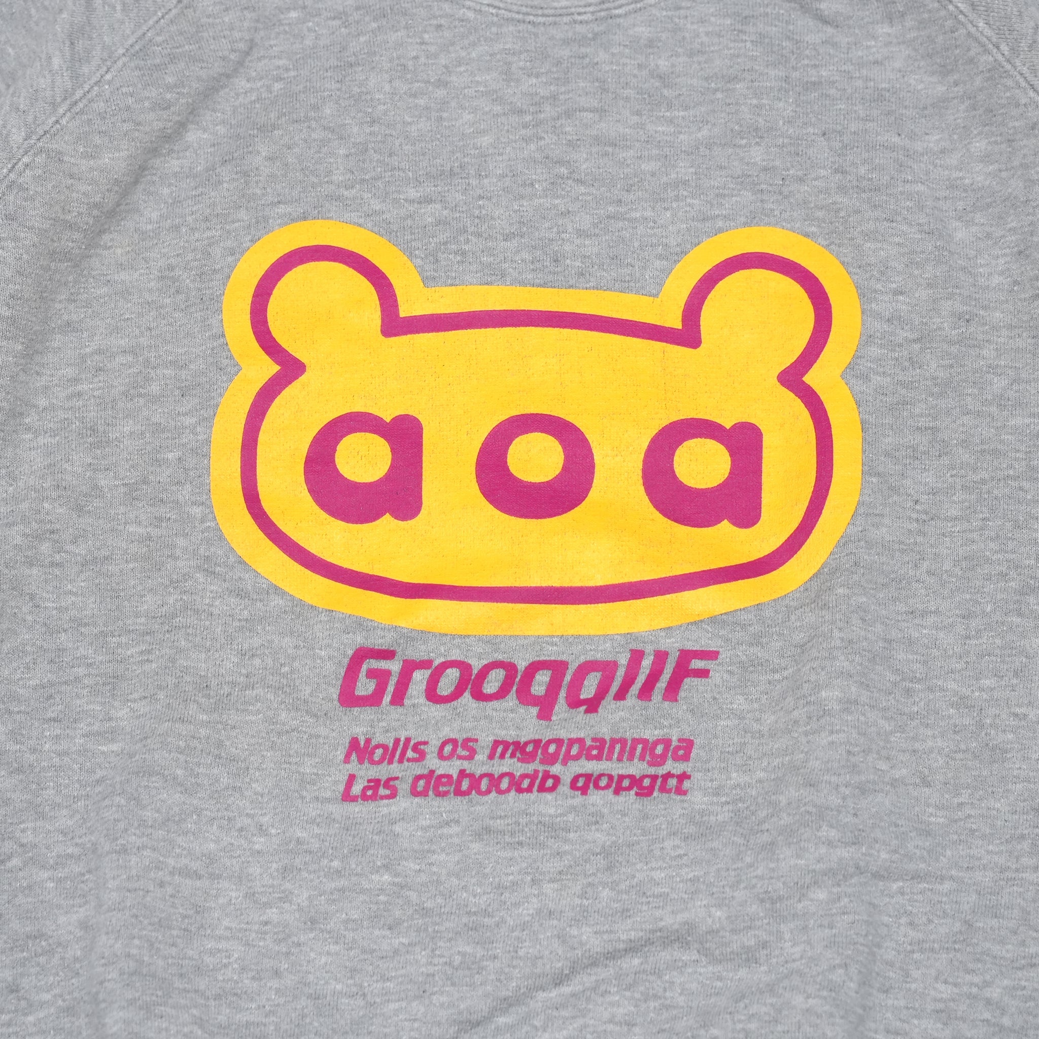 No:aoasweat002 |  Name:aoa Sweat shirts | Color:Gray | Size:Free【animal of airs_アニマル オブ エアーズ】