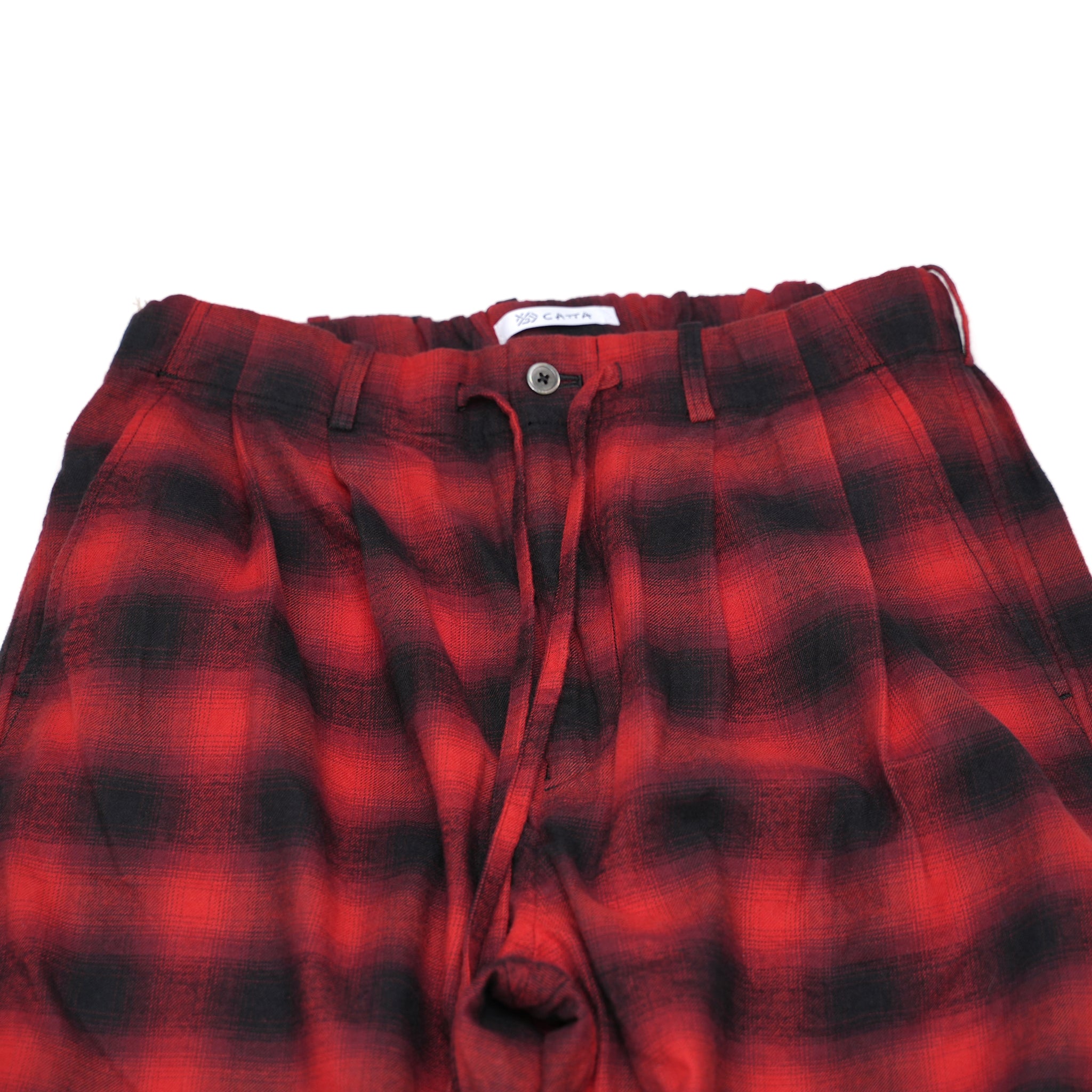 No:wp-special_B | Name:OMBRE CHECK PANTS　別注 | Color:Red【CATTA_カッタ】